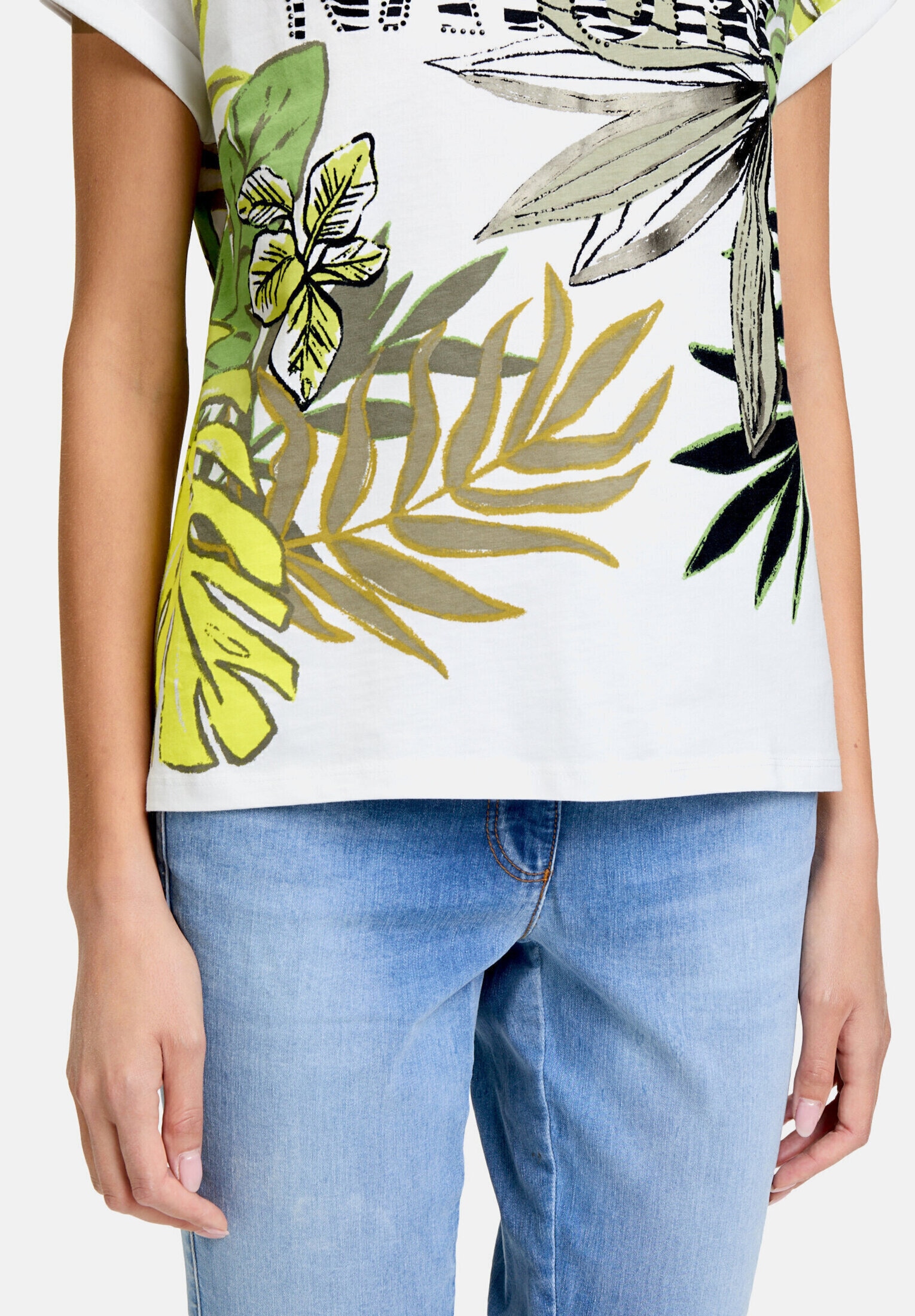 Betty Barclay Kurzarmshirt »Damen mit Ärmelaufschlag« 1 Stk. Glitzersteine
