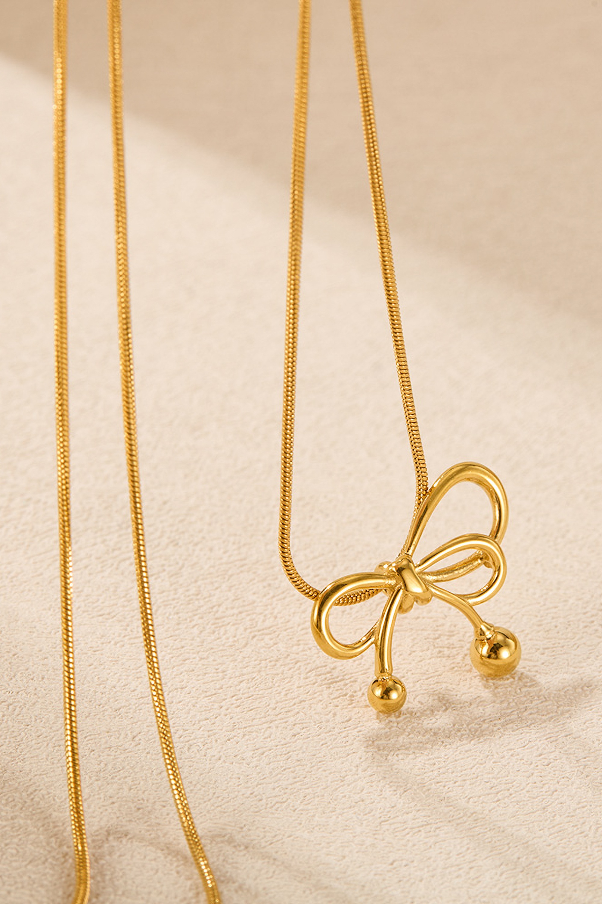 COLLEZIONE ALESSANDRO Kette mit Anhänger »Schleife« mit filigraner Schleife, golden