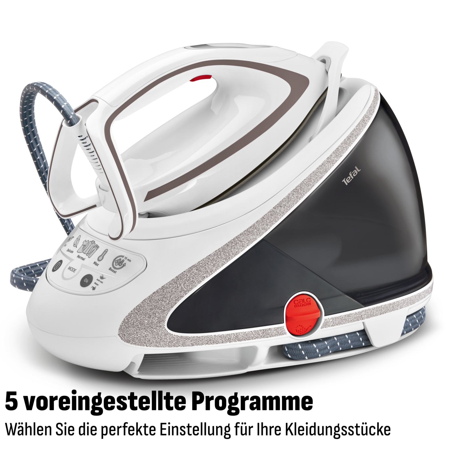 Tefal Dampfbügelstation »Pro Express Ultimate, 7,7 Bar, 2600 Watt, Kalk-Kollektor,« 1.900 ml Wassertank 155 g/Min. Dampfleistung, 500 g/Min. extra Dampfstoß, GV9567