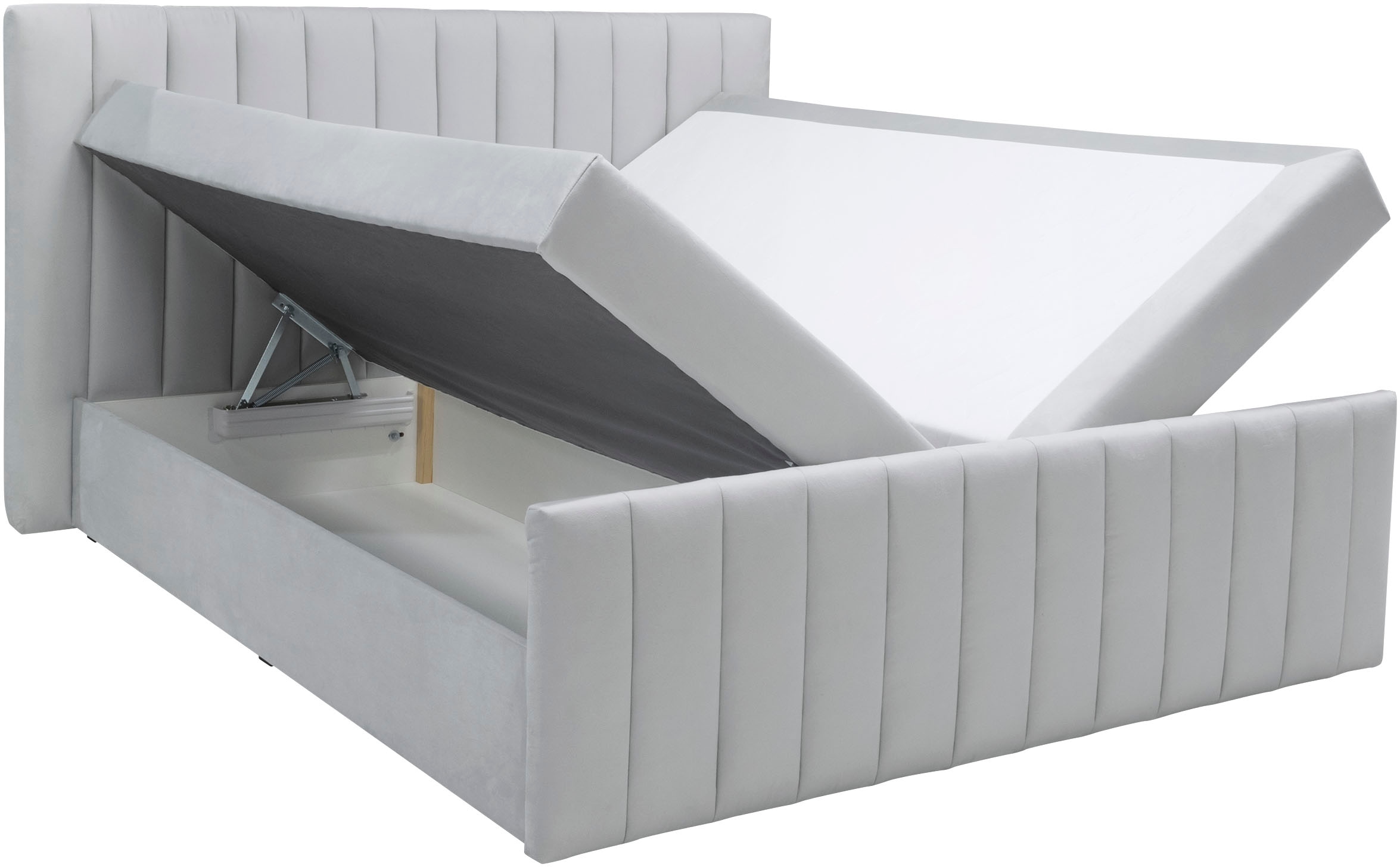 INOSIGN Boxbett »Effy inkl. Bettkasten und Topper, erhältlich in der Breite 180x200cm«, verschiedene Härtegrade wählbar