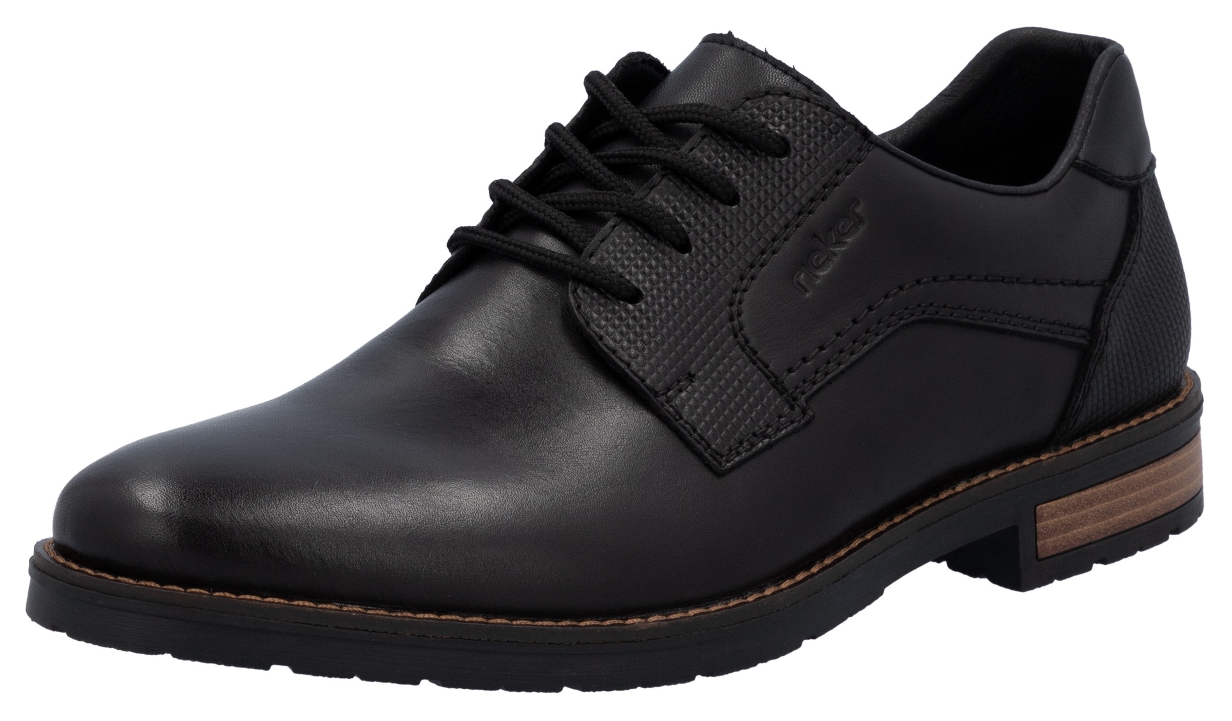 Rieker Schnürschuh  mit dezentem Logoschriftzug, Freizeitschuh, Halbschuh, Schnürschuh