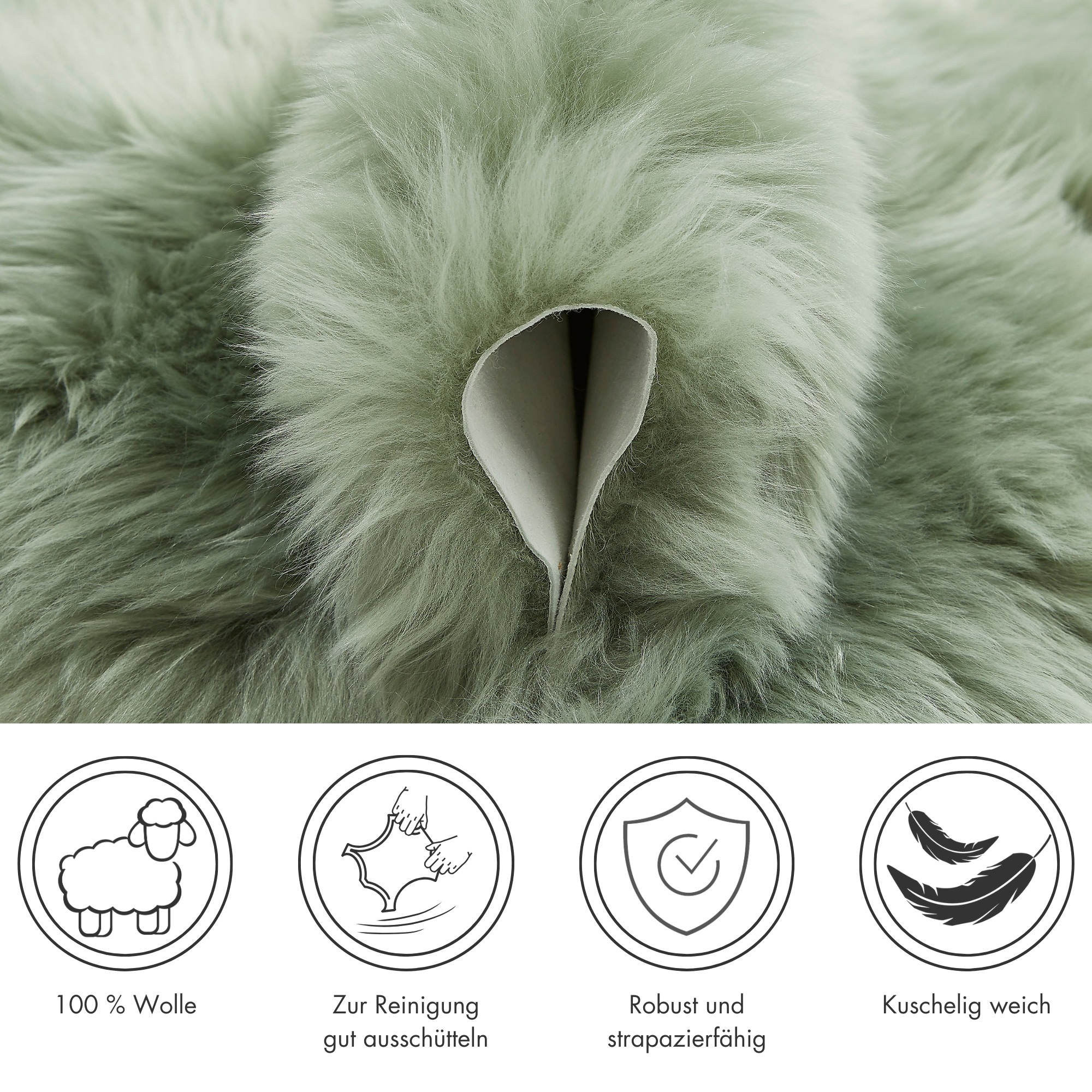 LUXOR living Fellteppich »Schaffell Namika«, fellförmig, 50 mm Höhe, echtes Lammfell, weich & flauschig, große Farbauswahl, in 2 Größen