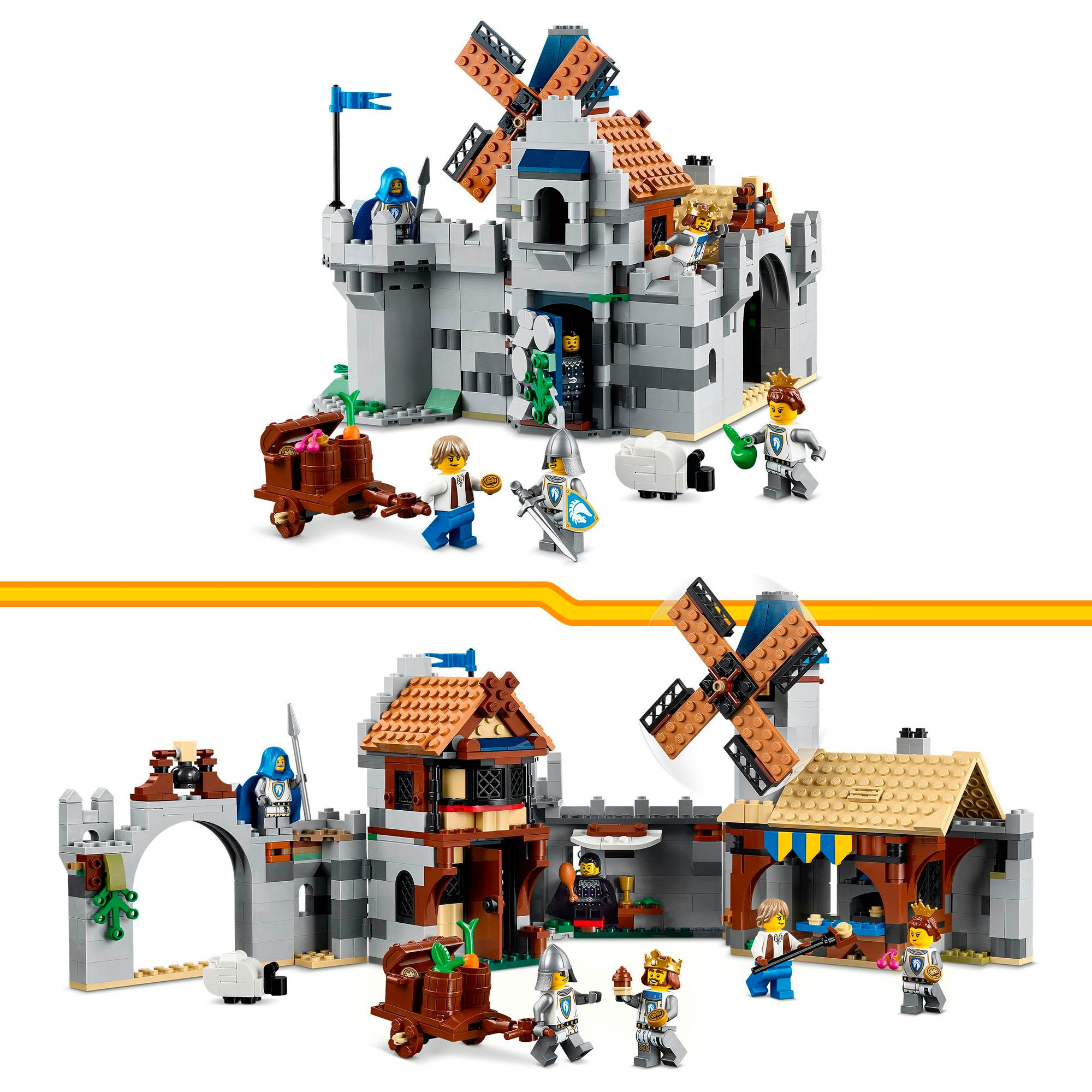 LEGO® Konstruktionsspielsteine »Ritterburg im Mittelalter (31168), LEGO LEGO Creator«, (1371 St.), Made in Europe