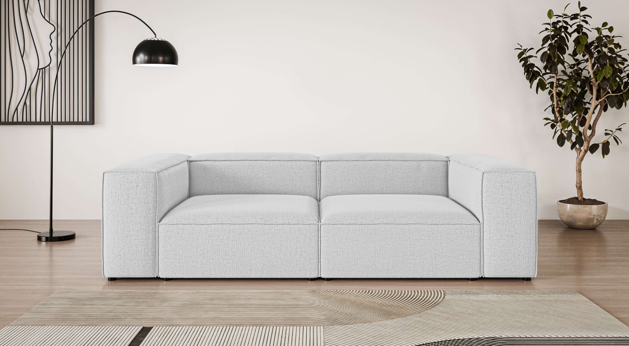 INOSIGN Big-Sofa "XL HAILY Modularsofa extra tief, Maße B/T/H: 260/130/72 c günstig online kaufen