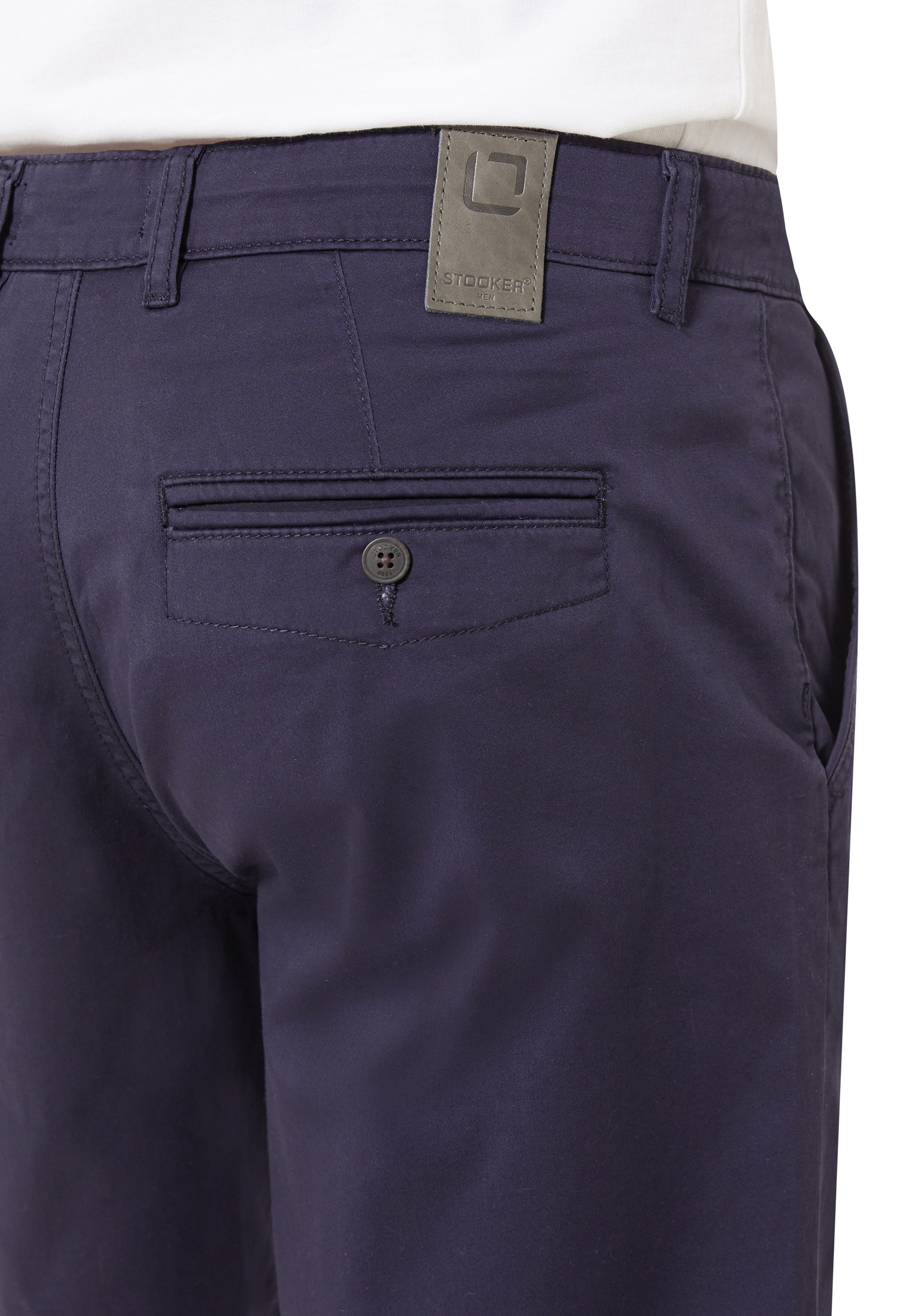 Stooker Men 5-Pocket-Jeans »Chinobermuda Bermuda«, Comfort Slim Fit Casual Clean Wash Twill Coloured für Herren