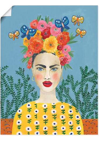 Artland Wandbild »Frida-Kopfschmuck I«, Bilder von Frauen, (1 St.), in vielen Größen &... kaufen