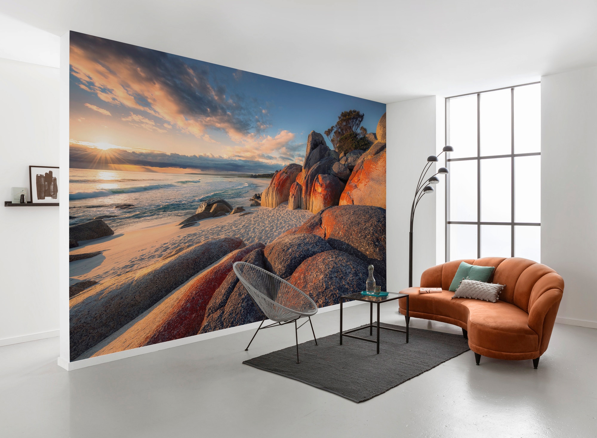 Komar Vliestapete »Bay of Fires«, 400x280 cm (Breite x Höhe), Wohnzimmer, Schlafzimmer