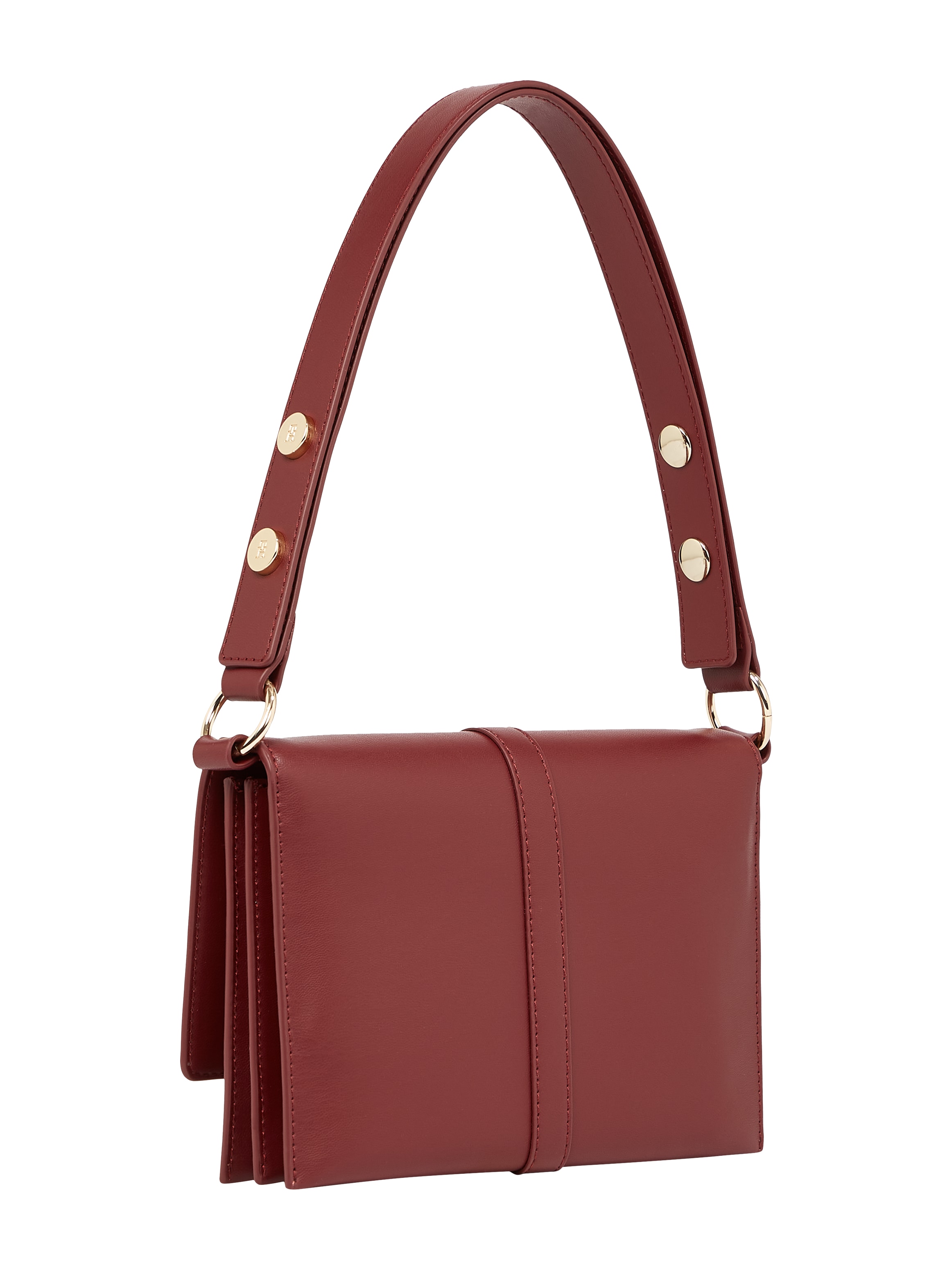 Tommy Hilfiger Schultertasche »TH HERITAGE SHOULDER BAG«, Damen Abendtasche, Clutch, Mini Bag, Handtasche, goldfarbene Details