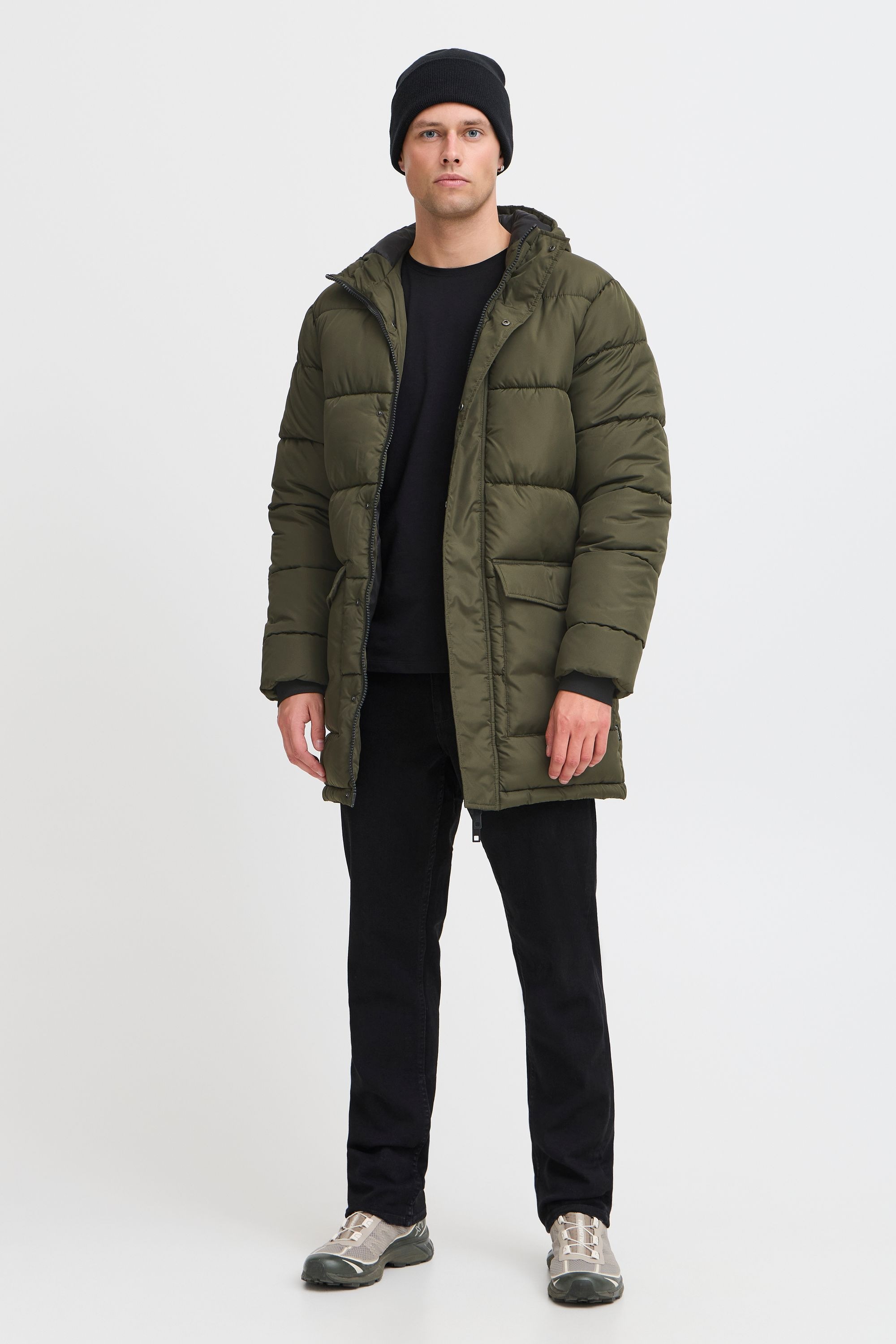 BLEND BHZATIMI Manteau long homme Vert Taille S 2