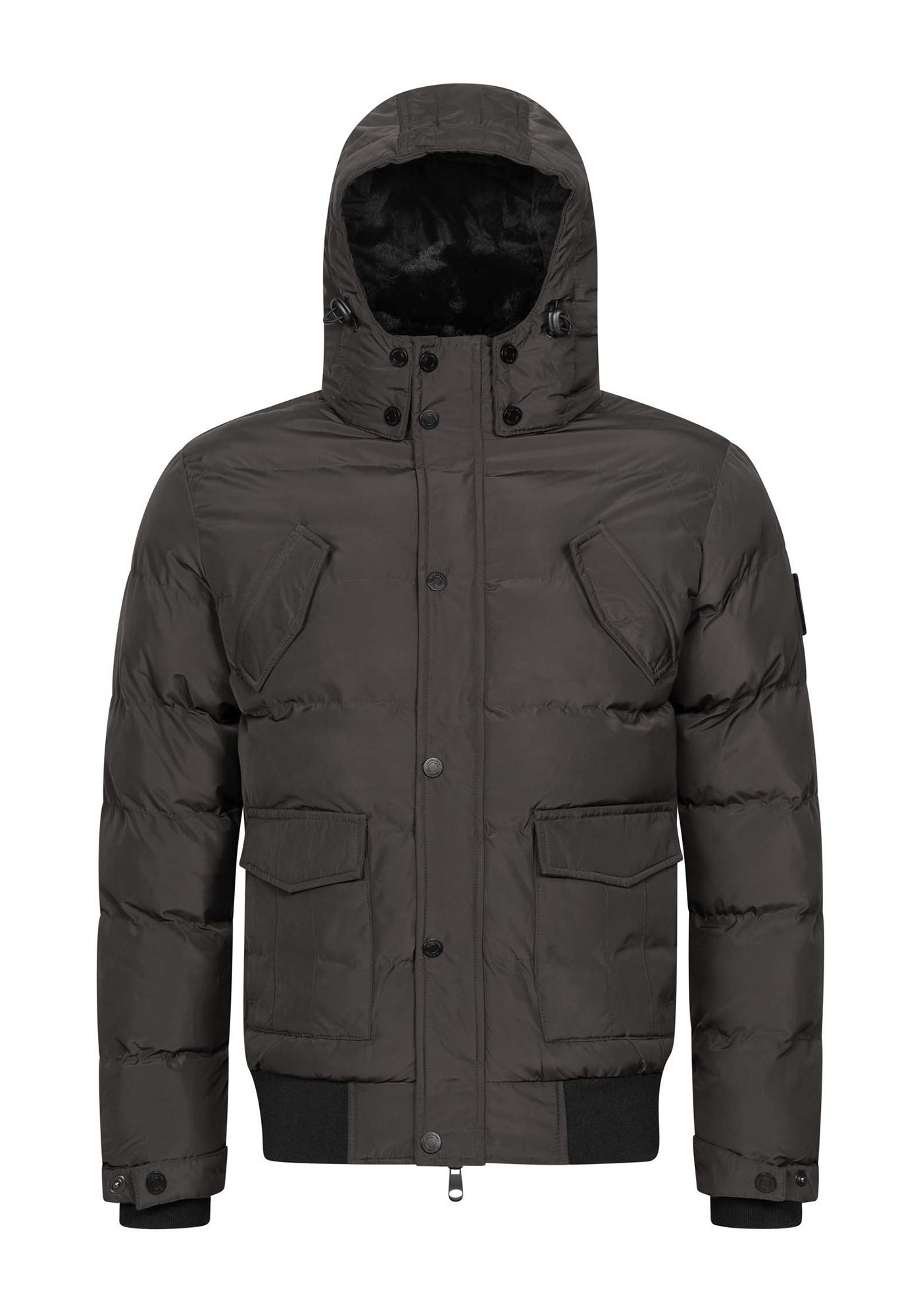Alessandro Salvarini Winterjacke »ASLeonio« mit warmem Teddyfell und abnehmbarer Kapuze