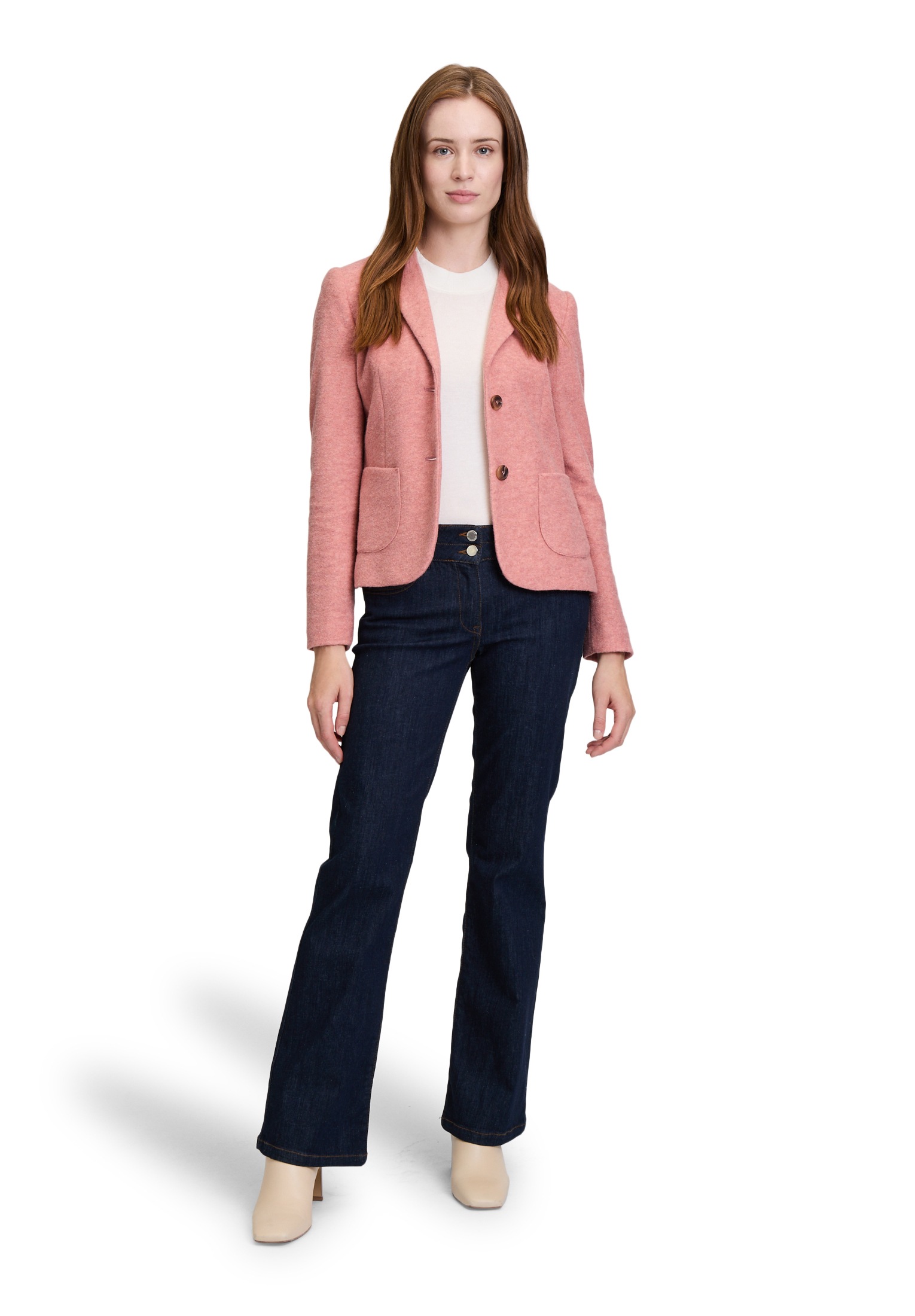Betty Barclay Kurzblazer »Betty Barclay Wollblazer mit aufgesetzten Taschen«, Material