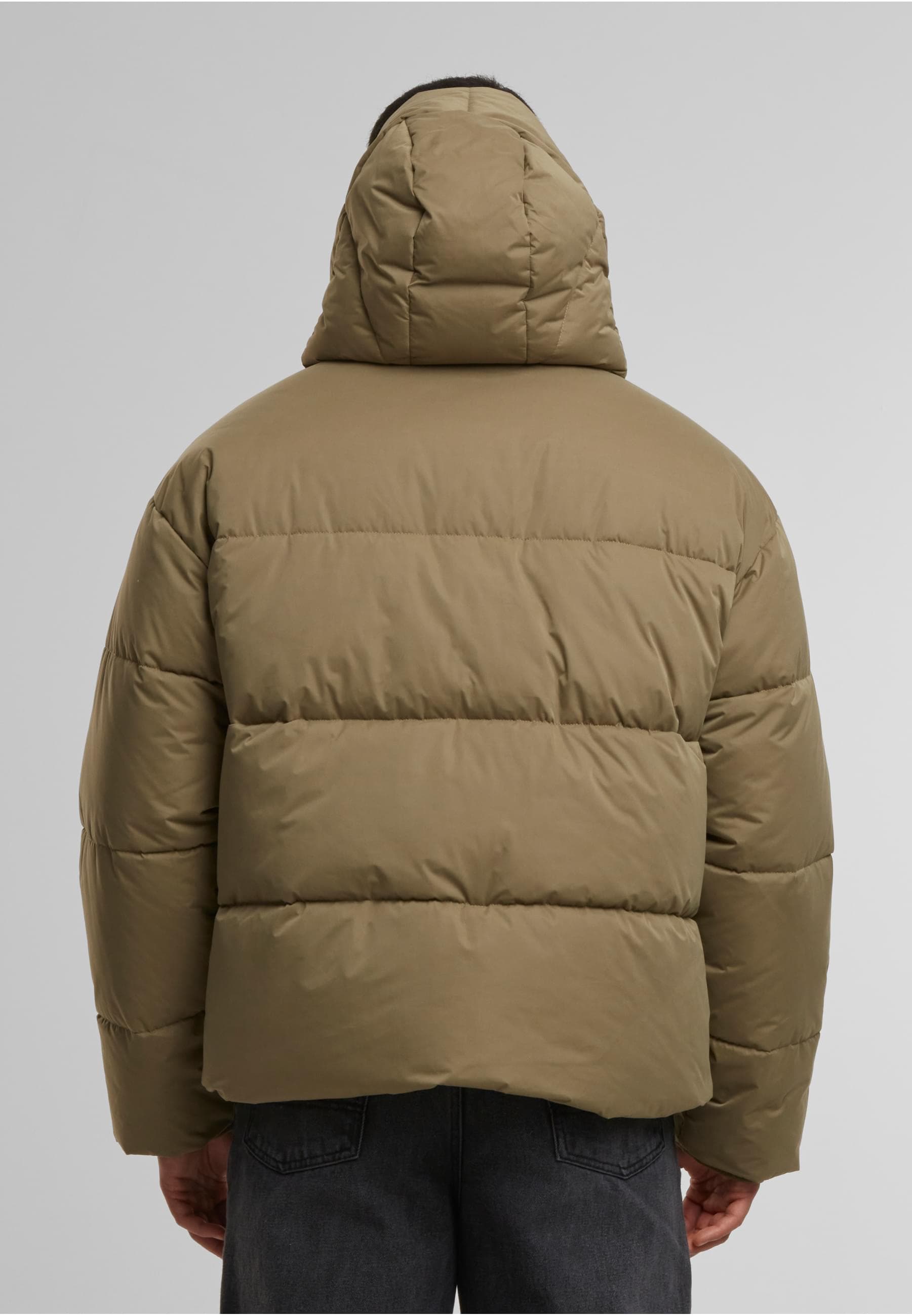 URBAN CLASSICS Winterjacke »Urban Classics Puffer Jacket With Flap Hood«, (1 St.), mit Kapuze