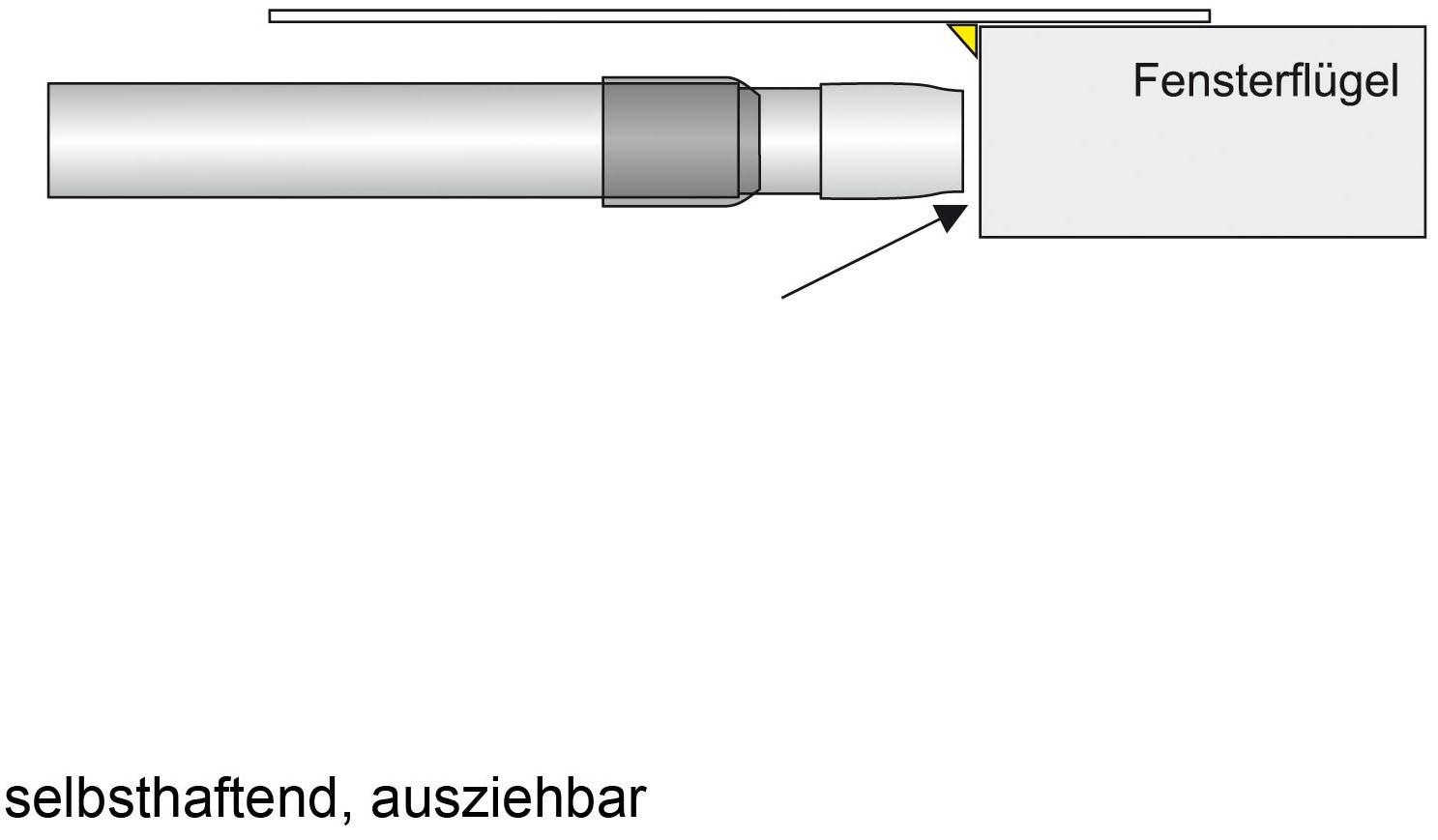 Liedeco Scheibenstange "Pin-Soft" Ø 12 mm 1 läufig-läufig ausziehbar günstig online kaufen