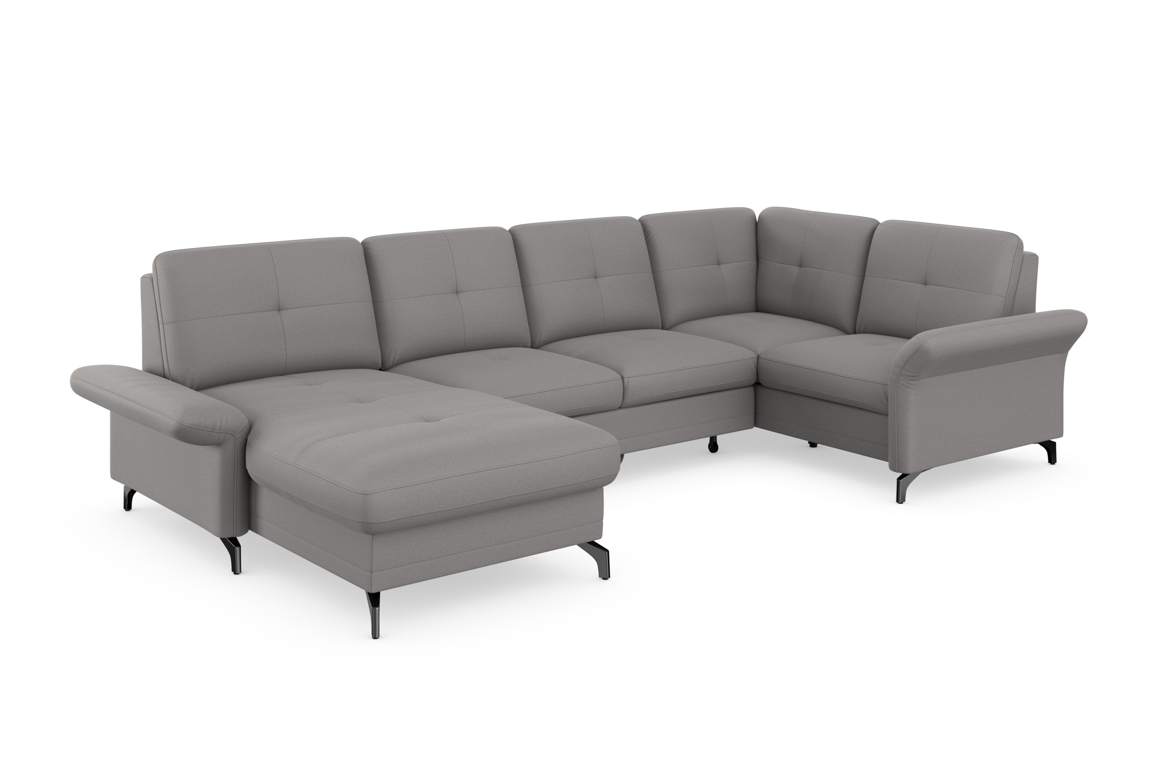 Home affaire Wohnlandschaft "Calando U-Form" wahlweise mit Bettfunktion, Be günstig online kaufen