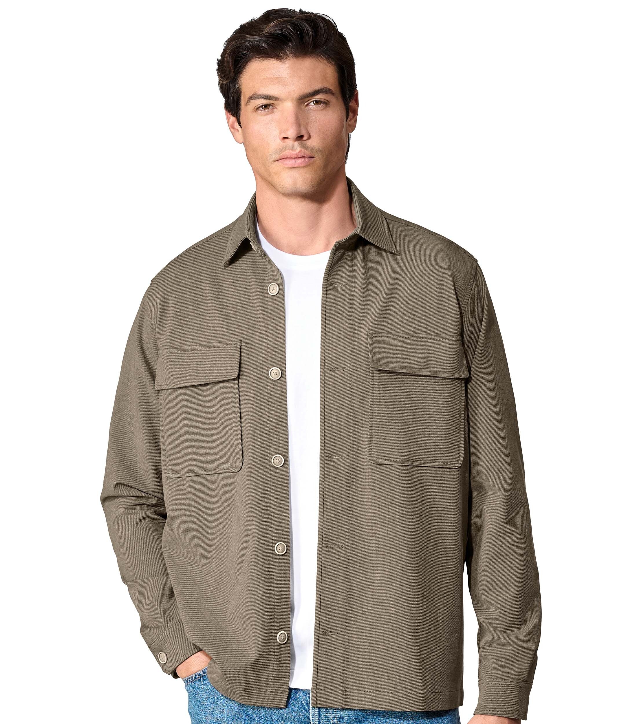 VENTI Langarmhemd "VENTI Hemdjacke City uni" günstig online kaufen