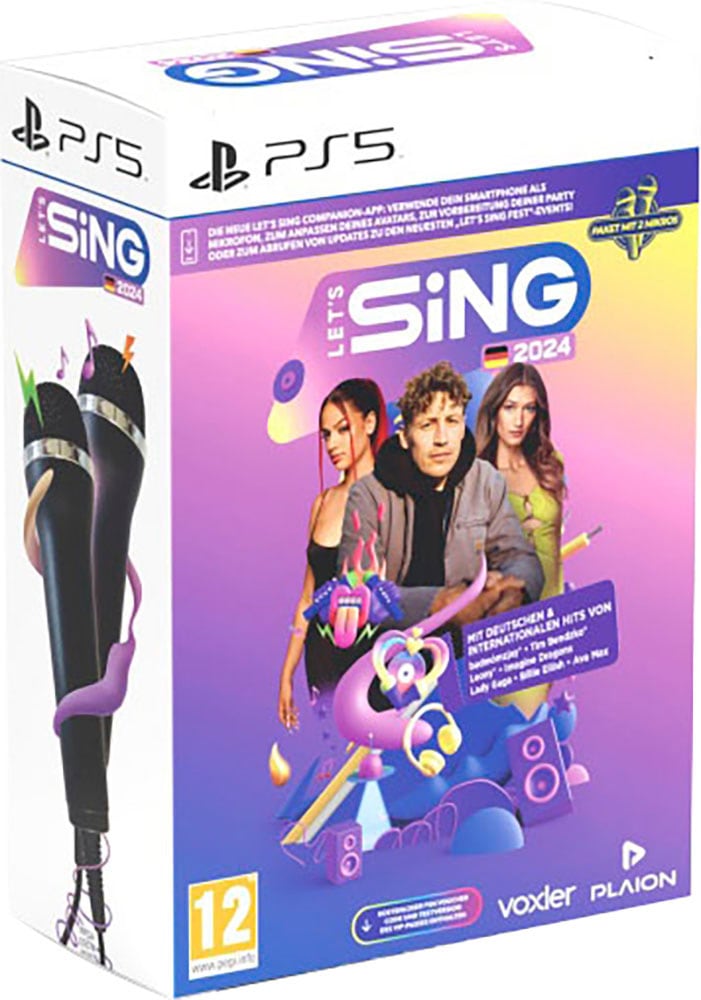 Ravenscourt Spielesoftware »Let's Sing 2024 German Version + 2 Mics«, PlayStation 5