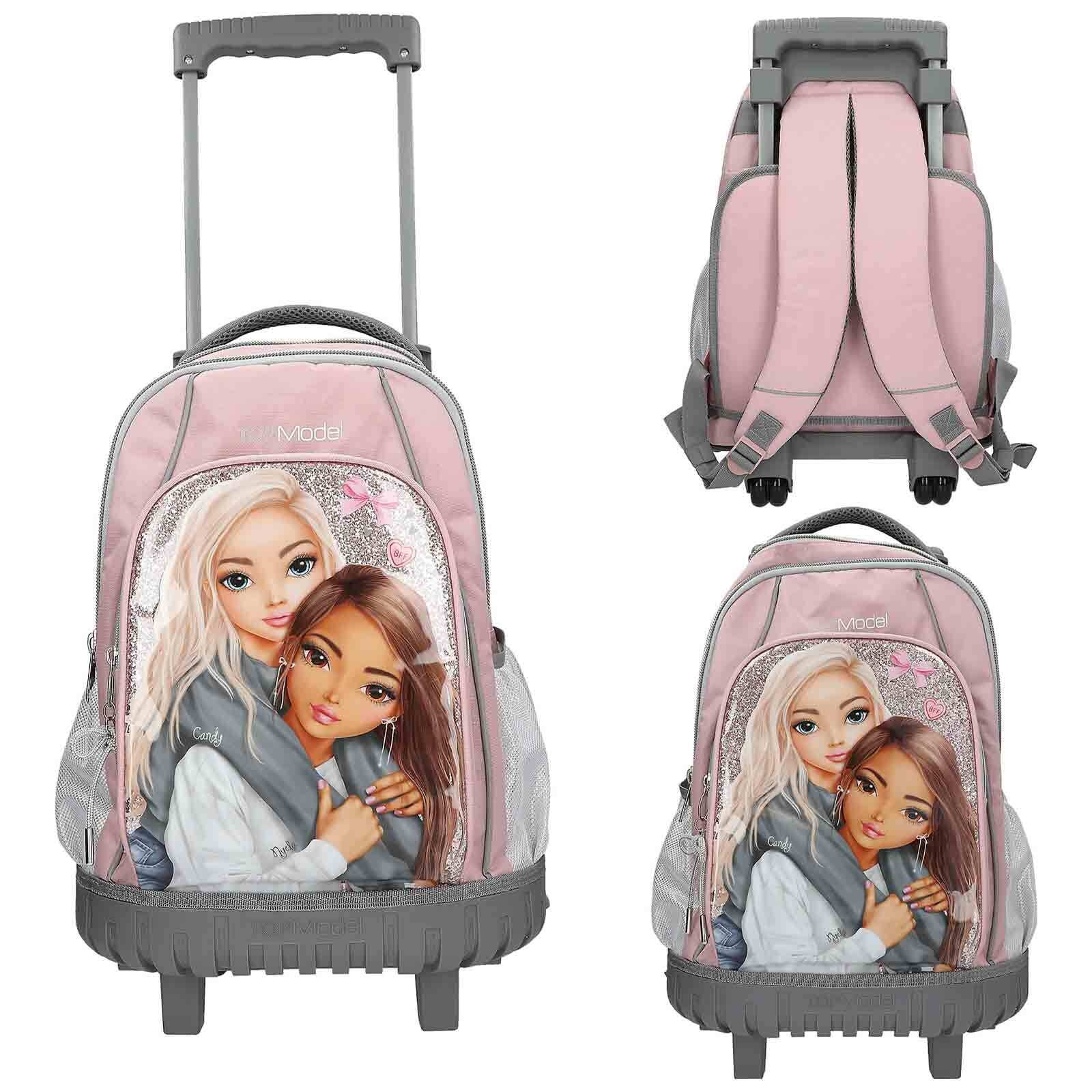 Depesche Rucksack »Schulrucksack Trolley MY BFF TOPModel 25 x 34 x 52 cm grau-rosa«