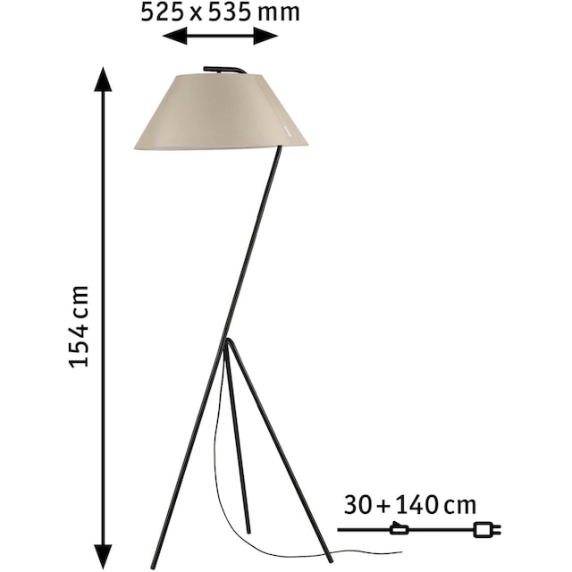 Paulmann LED Stehlampe »Narve«, 1 flammig-flammig, E27 | BAUR