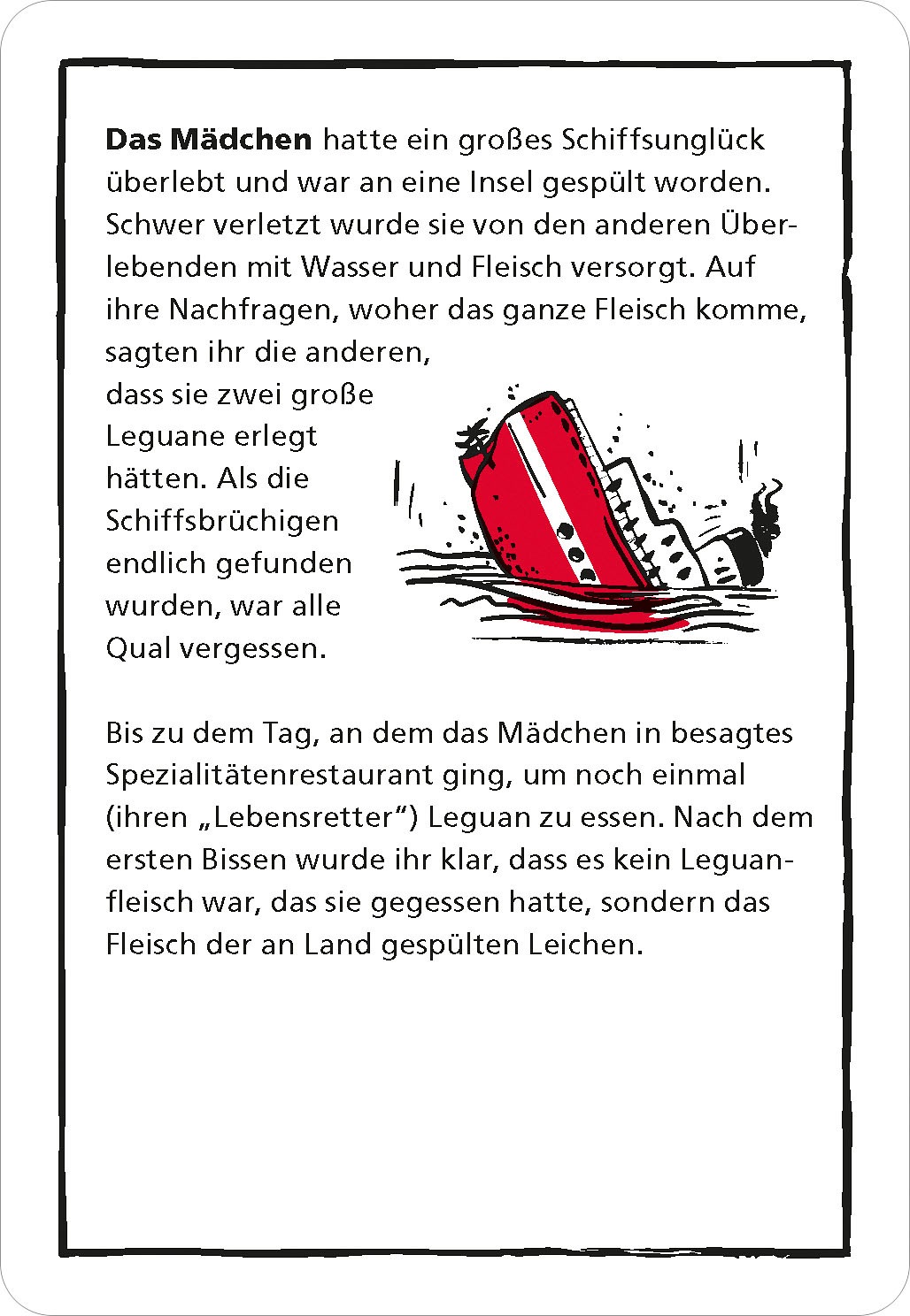moses. Spiel »Black Stories 1«, Made in Europe