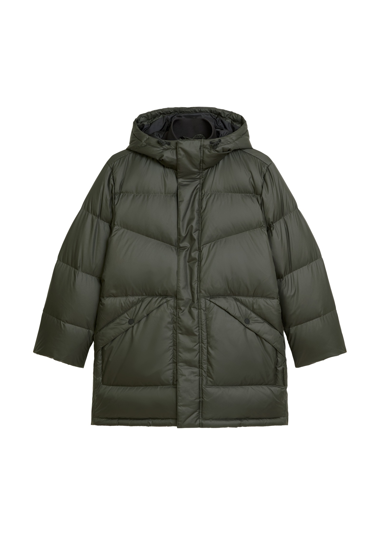 Marc O'Polo DENIM Daunenmantel »mit fixierter Kapuze«