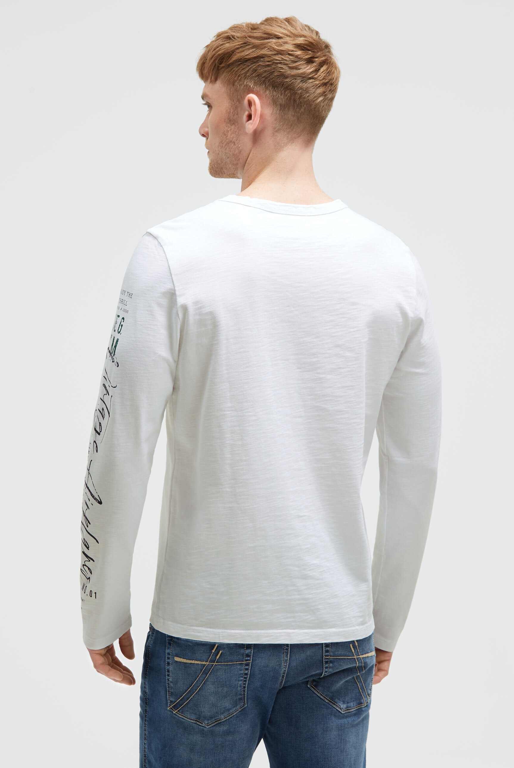 CAMP DAVID Langarmshirt aus Baumwolle