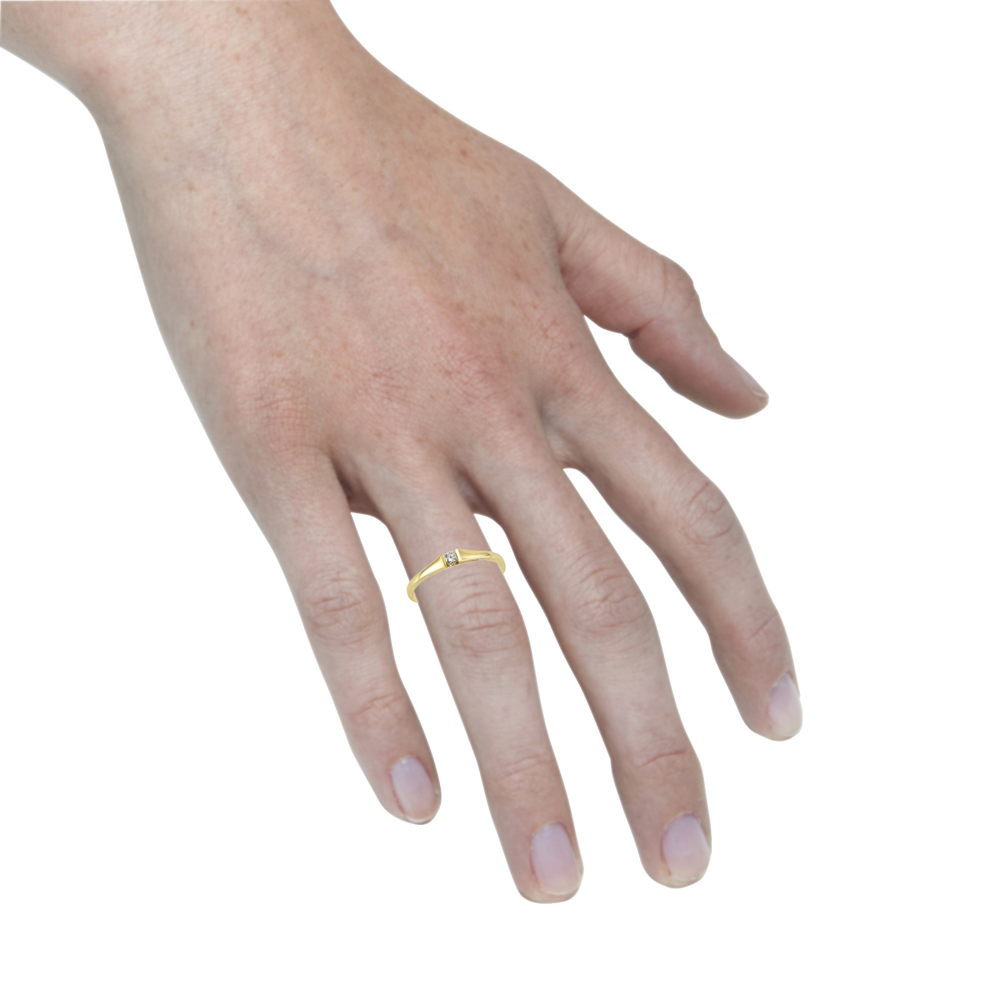 Orolino Fingerring »Gold 585 mit Brillant 0,08ct.«