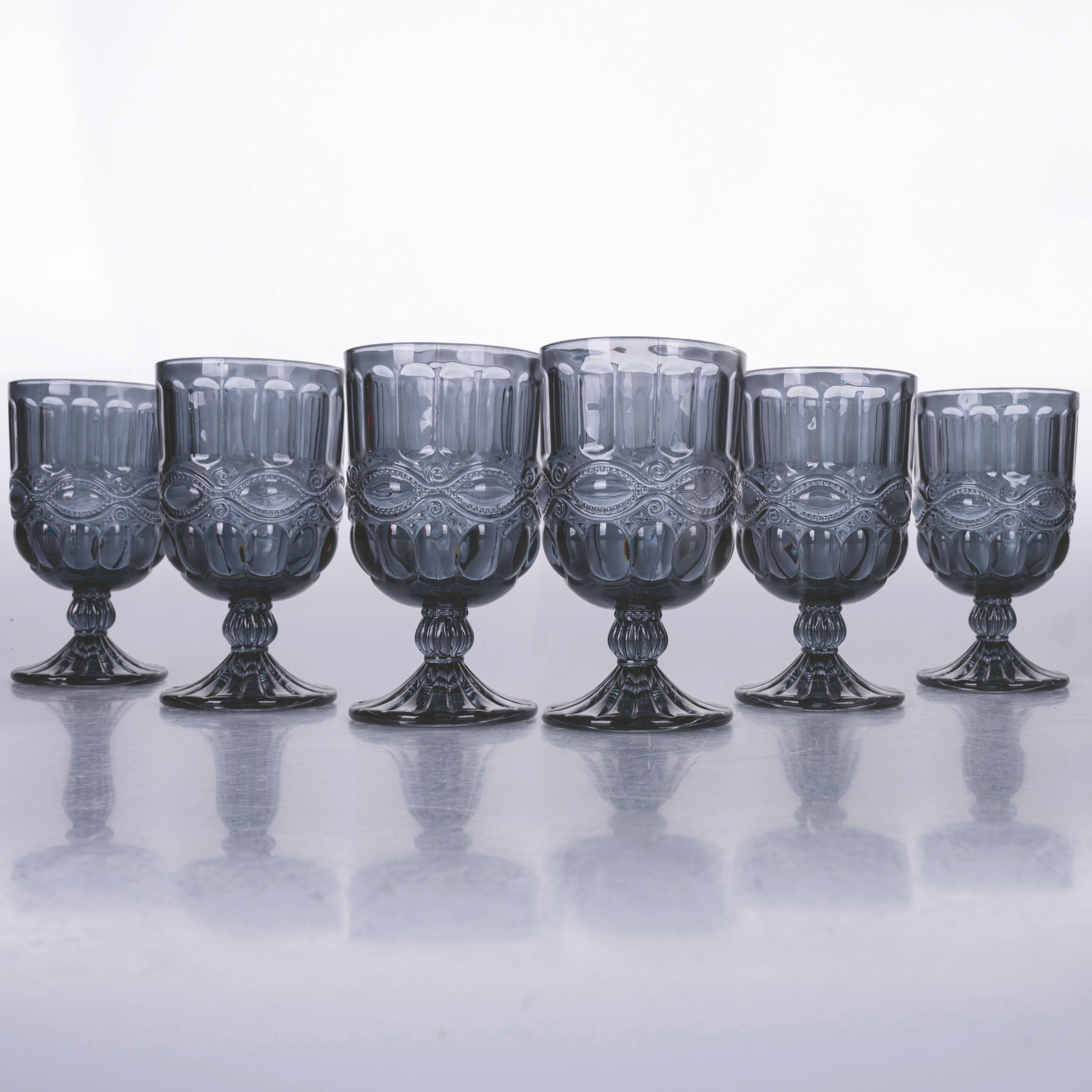 Villa d'Este Weinglas »Nobilis Grau«, (Set, 6 tlg.), Gläser-Set, 6-teilig, Inhalt 275 ml
