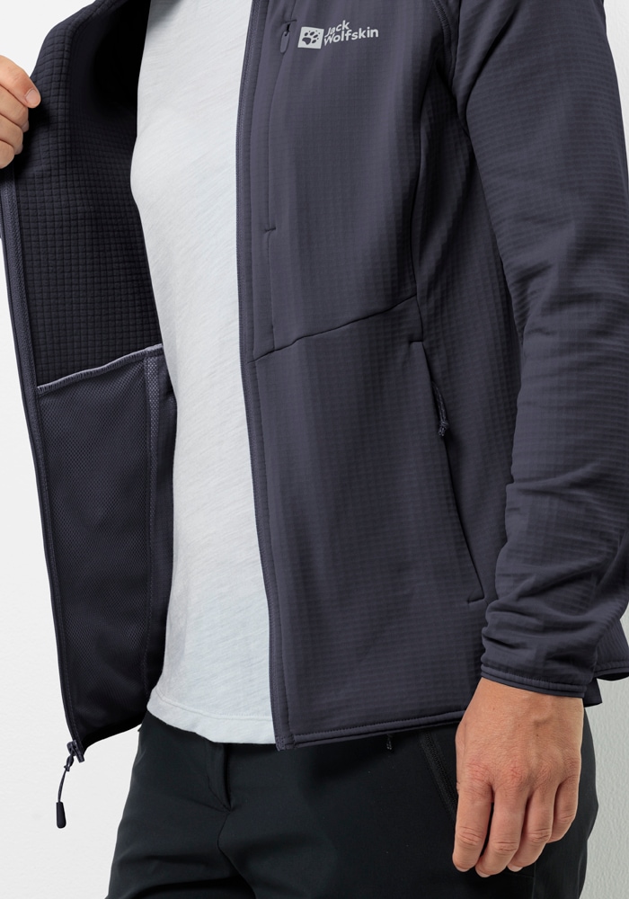 Jack Wolfskin Fleecejacke »KOLBENBERG HOODED FZ W«, mit Kapuze