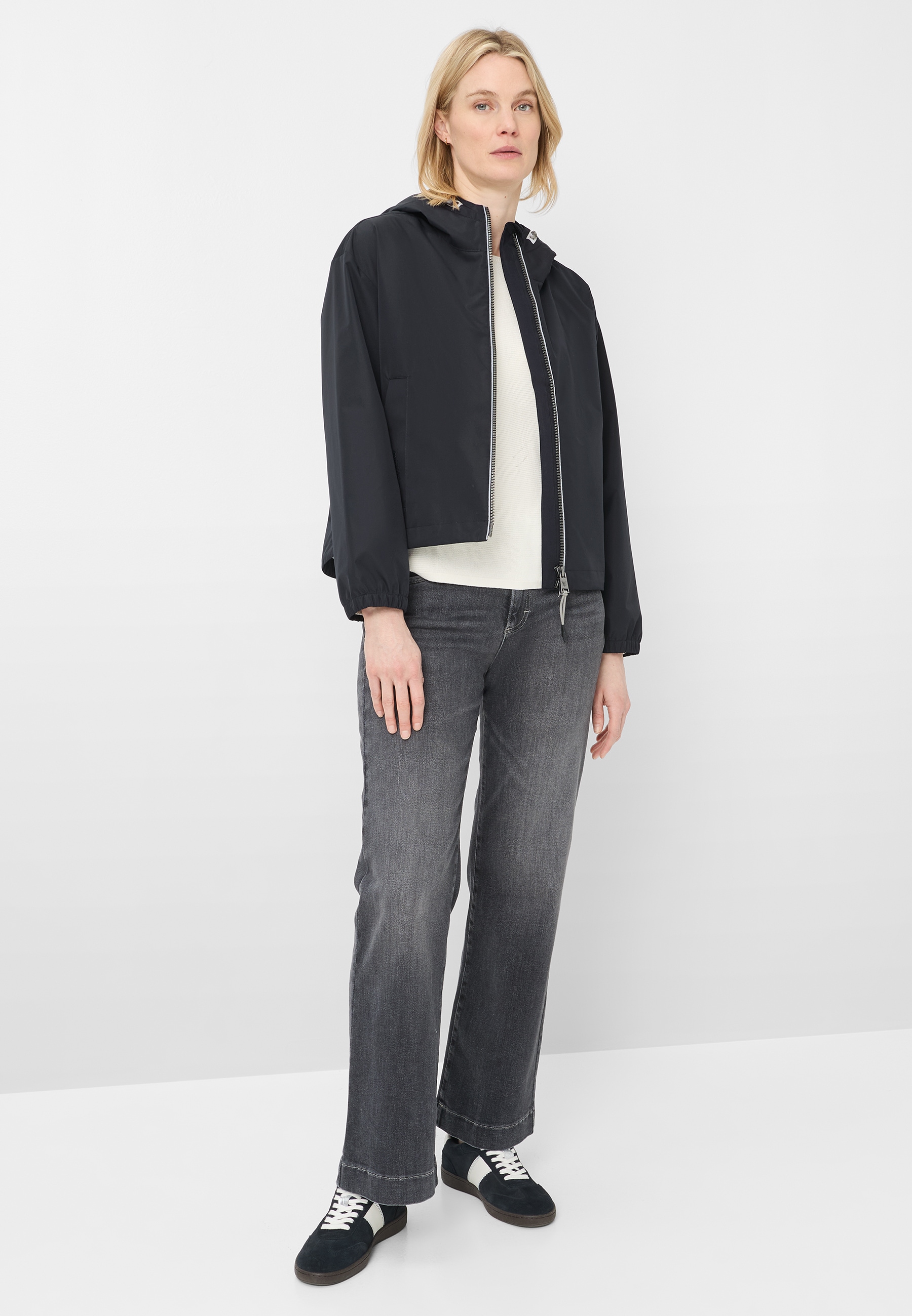 Fuchs Schmitt Outdoorjacke mit Kapuze mit Kapuze, Regular Fit, Reißverschlusstaschen