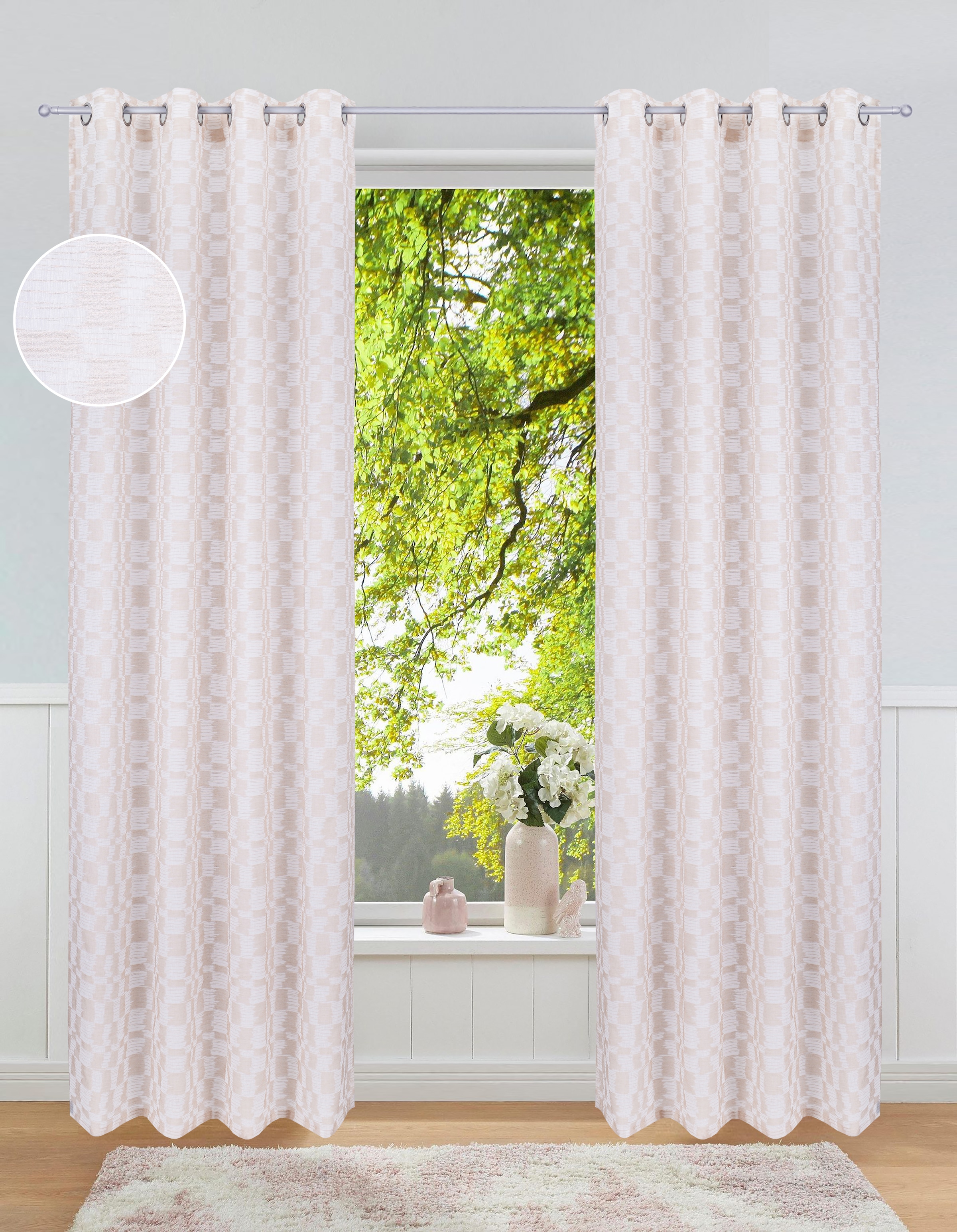 OTTO home Gardine "Amani" Ösen 1 Stk. tlg. günstig online kaufen