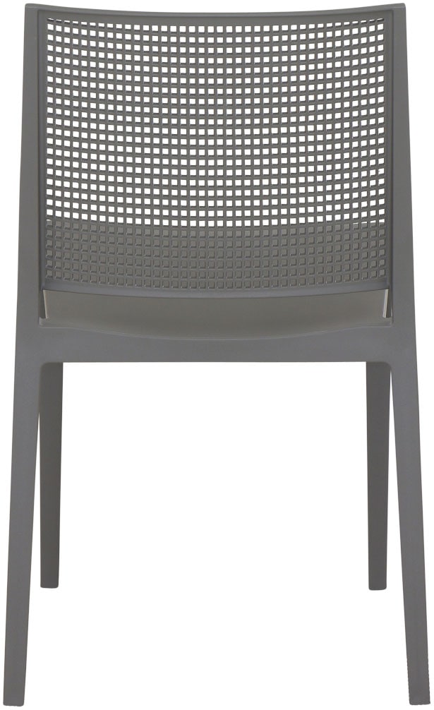 Siena Garden Gartensessel »Square 2er Set Stapelstuhl grau« Set, 2 Stk. tlg. Gestell, Polypropylen/Glasfaser