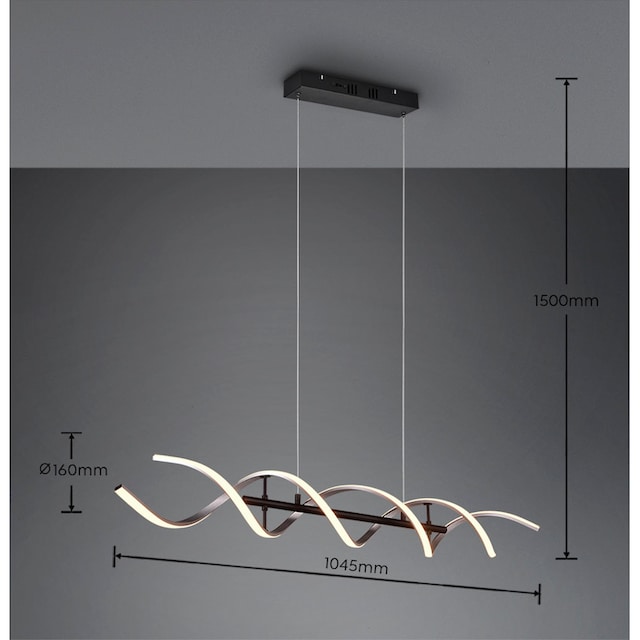 TRIO Leuchten LED Pendelleuchte »Sequence«, 1 flammig-flammig, Hängelampe  45W 5600 Lm höhenverstellbar dimmbar Lichtfarbe einstellbar | BAUR
