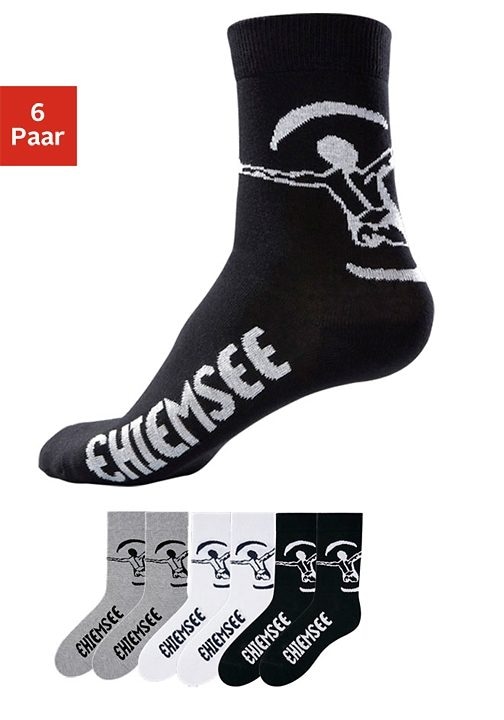 Chiemsee Freizeitsocken, (Packung, 6 Paar), in pflegeleichter Markenqualität