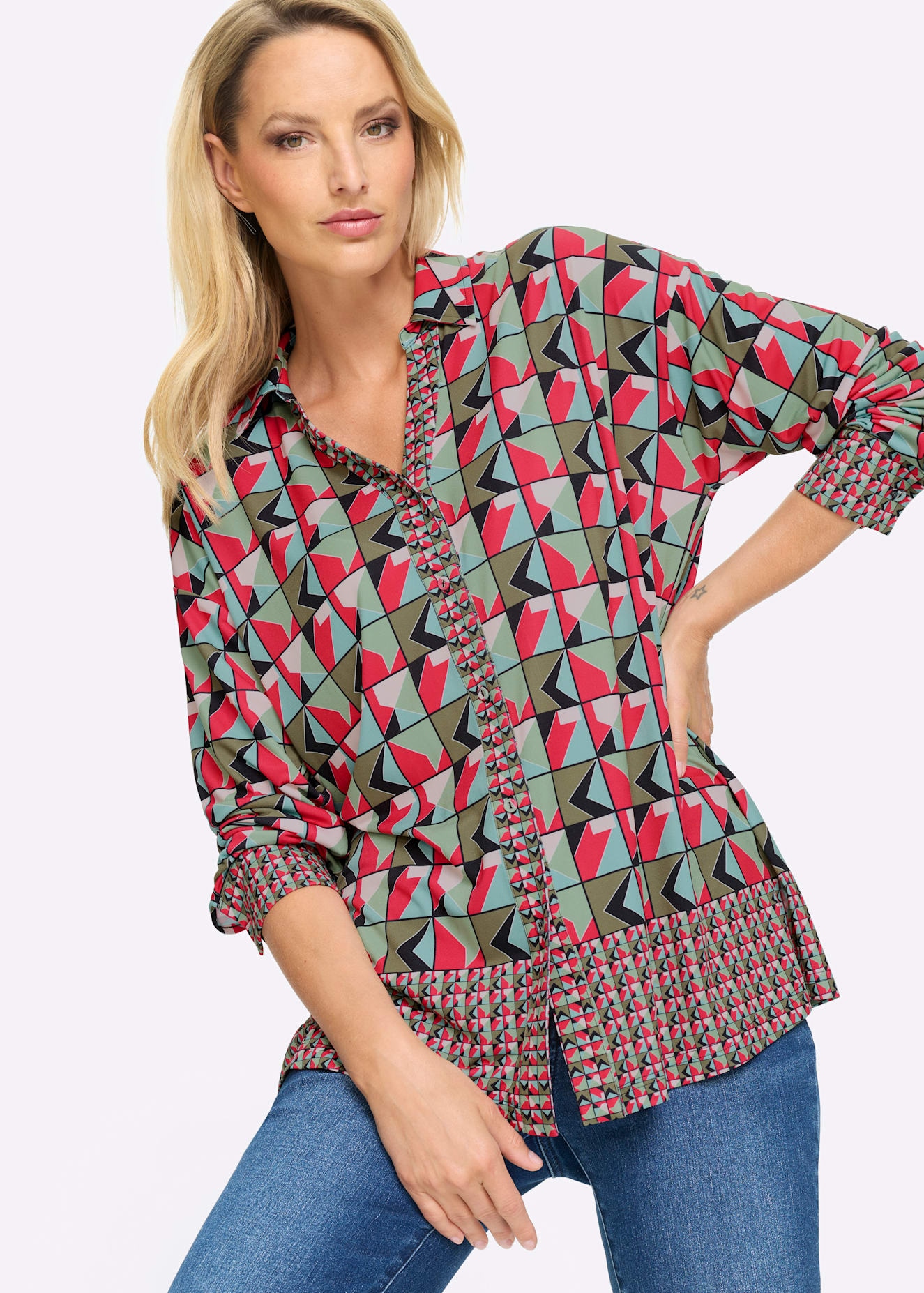 heine Langarmshirt »Shirtbluse« 1 tlg.