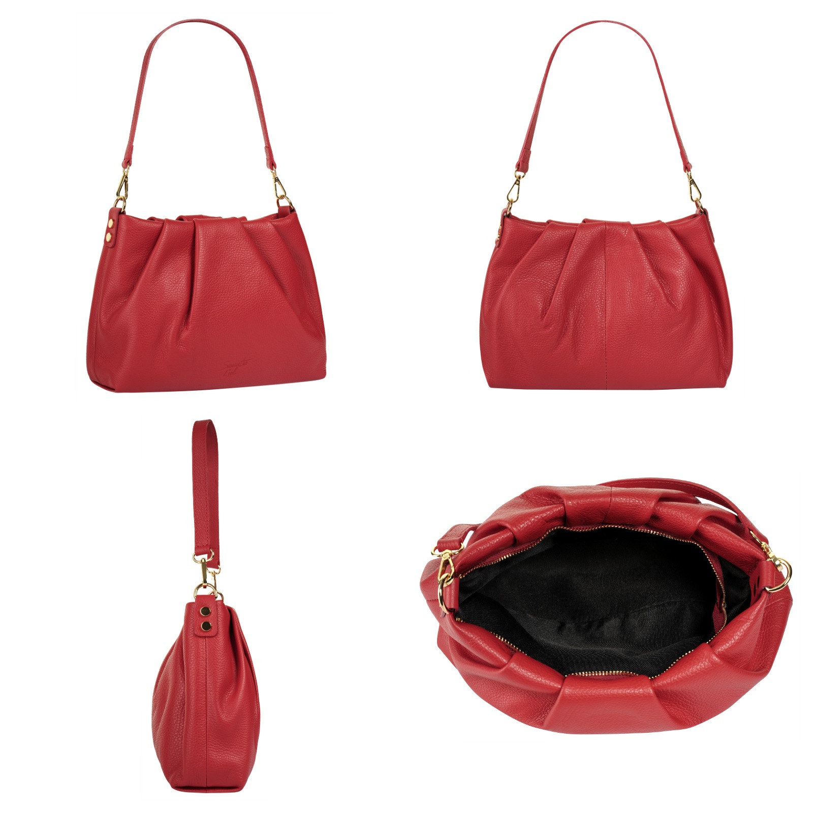 Samantha Look Umhängetasche echt Leder, Made in Italy günstig online kaufen