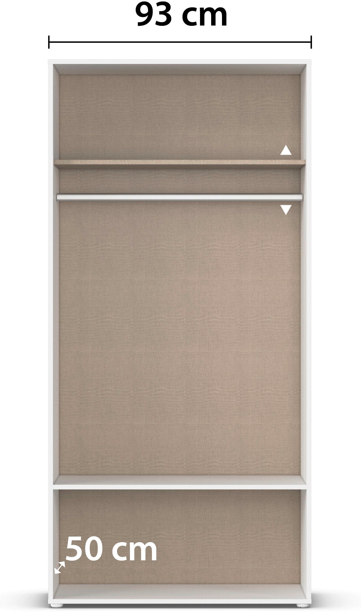 rauch Drehtürenschrank »Kleiderschrank Schrank Garderobe Wäscheschrank VOYAGER« in 3 verschiedenen Ausstattungen BASIC/CLASSIC/PREMIUM,  mit modernen Griffen in Graumetallic, inkl. Schubkästen und Spiegel