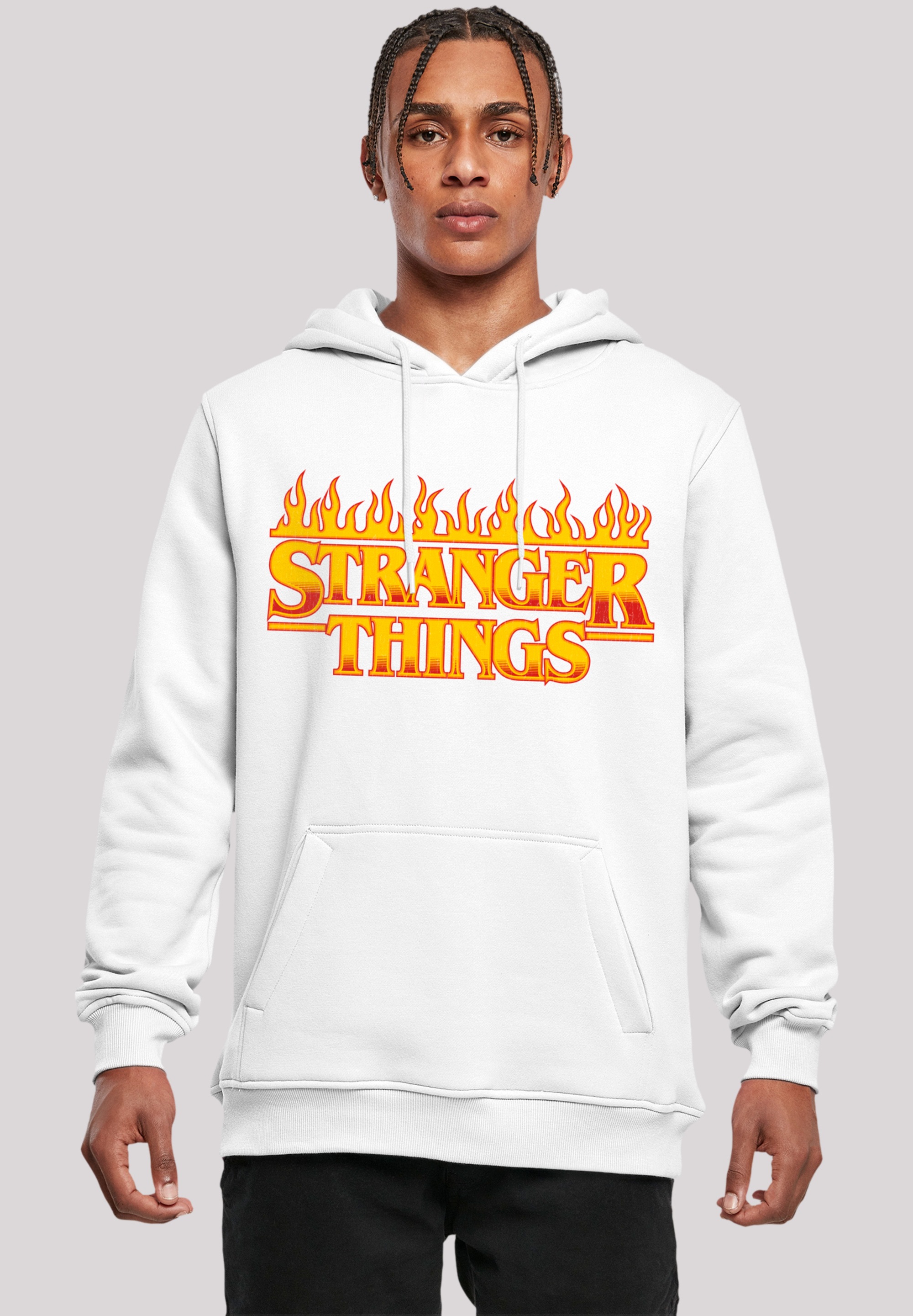 F4NT4STIC Kapuzenpullover "Stranger Things Fire Logo Women Netflix TV Series", Premium Qualität