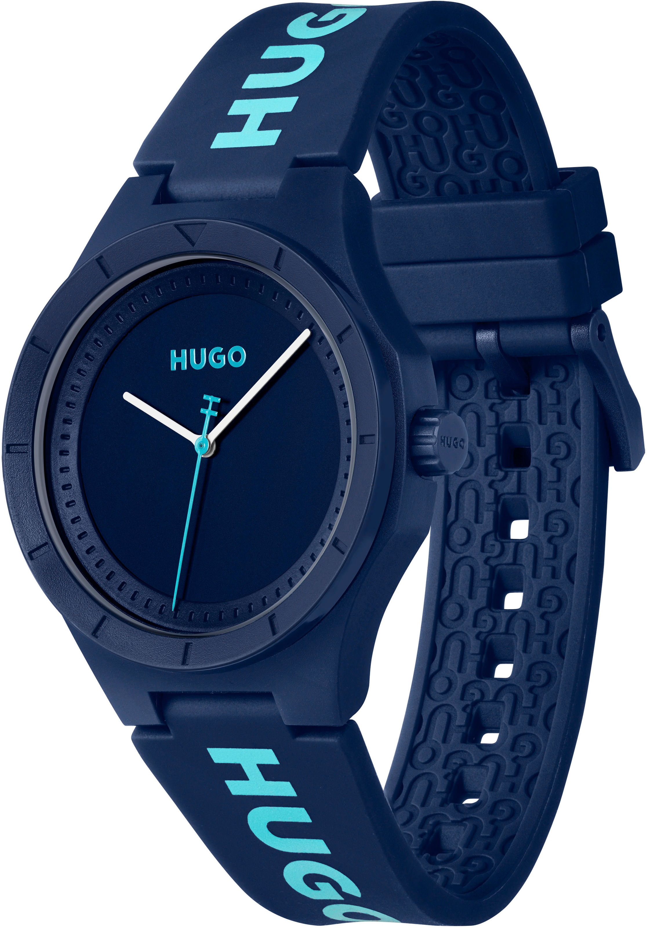 HUGO Quarzuhr »#LIT FOR HIM«, Armbanduhr, Herrenuhr, Mineralglas, anlog