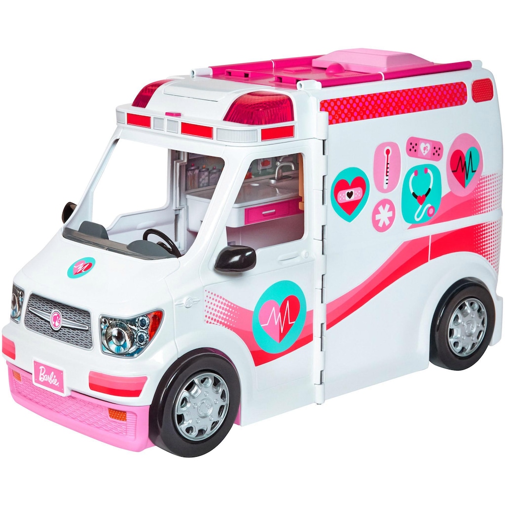 Barbie Puppen Fahrzeug »Krankenwagen 2-in-1 Spielset«