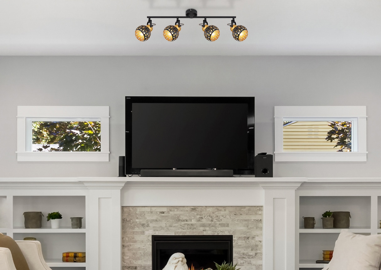GLOBO LIGHTING Deckenspot »SARRA« E14 1 Stk. Deckenstrahler für Wohn- & Esszimmer schwarz