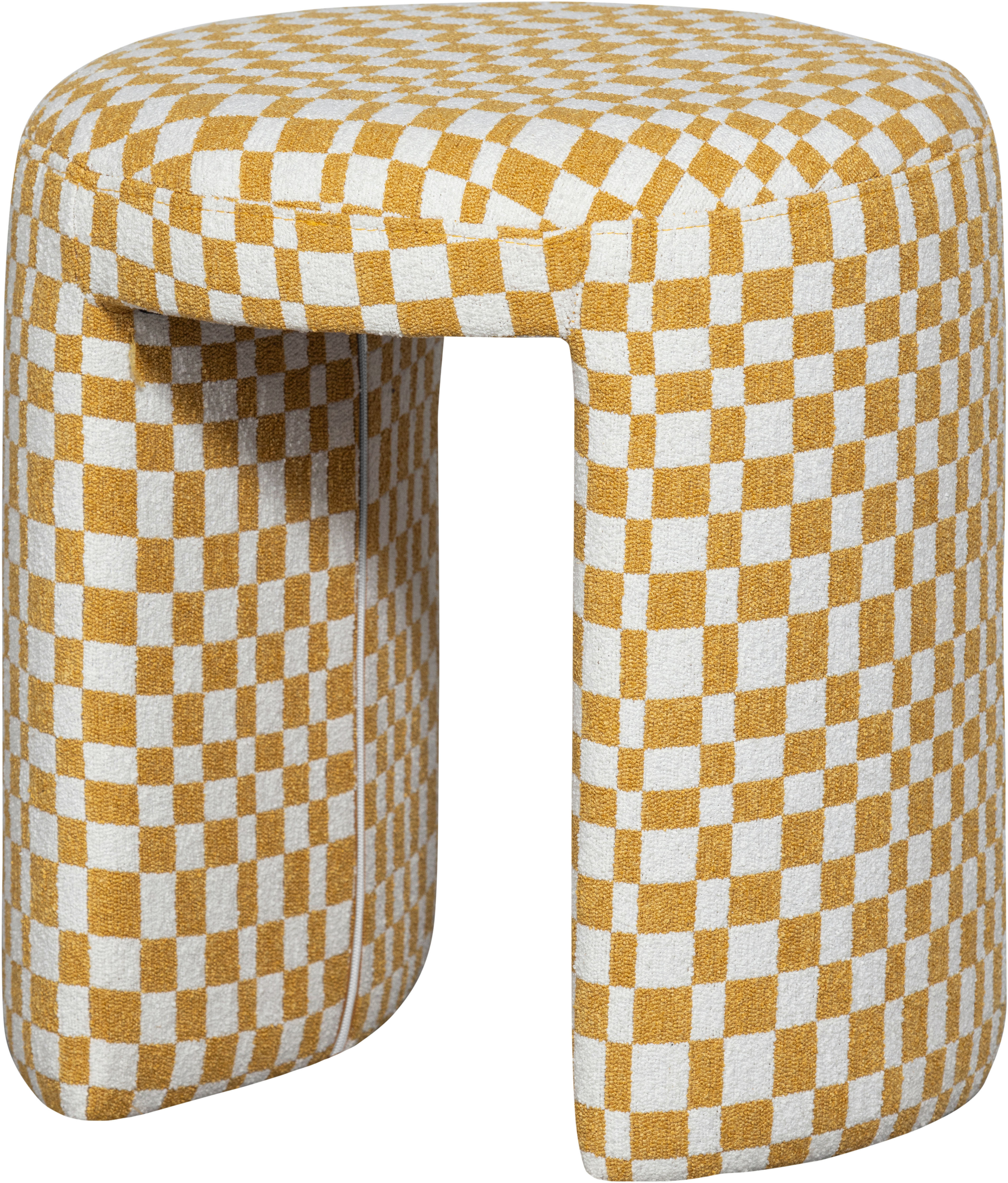 WOOOD Sitzhocker "Charlie kompakte Form, vollständig gepolstertes B 45 x T 45 x H 47 cm" Sehr hohe Verschleißfestigkeit, Tragkraft 100 kg, mittlere Sitzhöhe