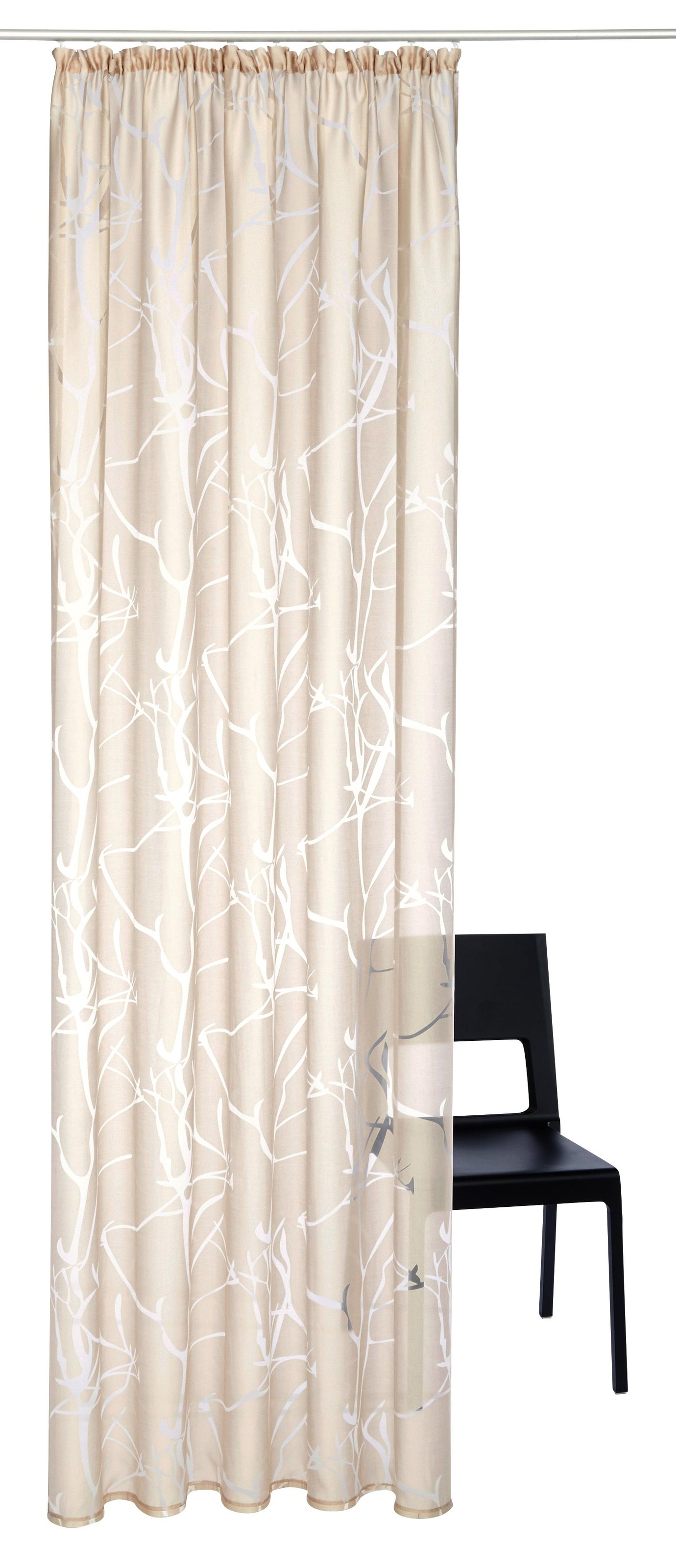 my home Gardine "Anna" Kräuselband 1 Stk. tlg. Viskose, Polyester, Äste-Mot günstig online kaufen