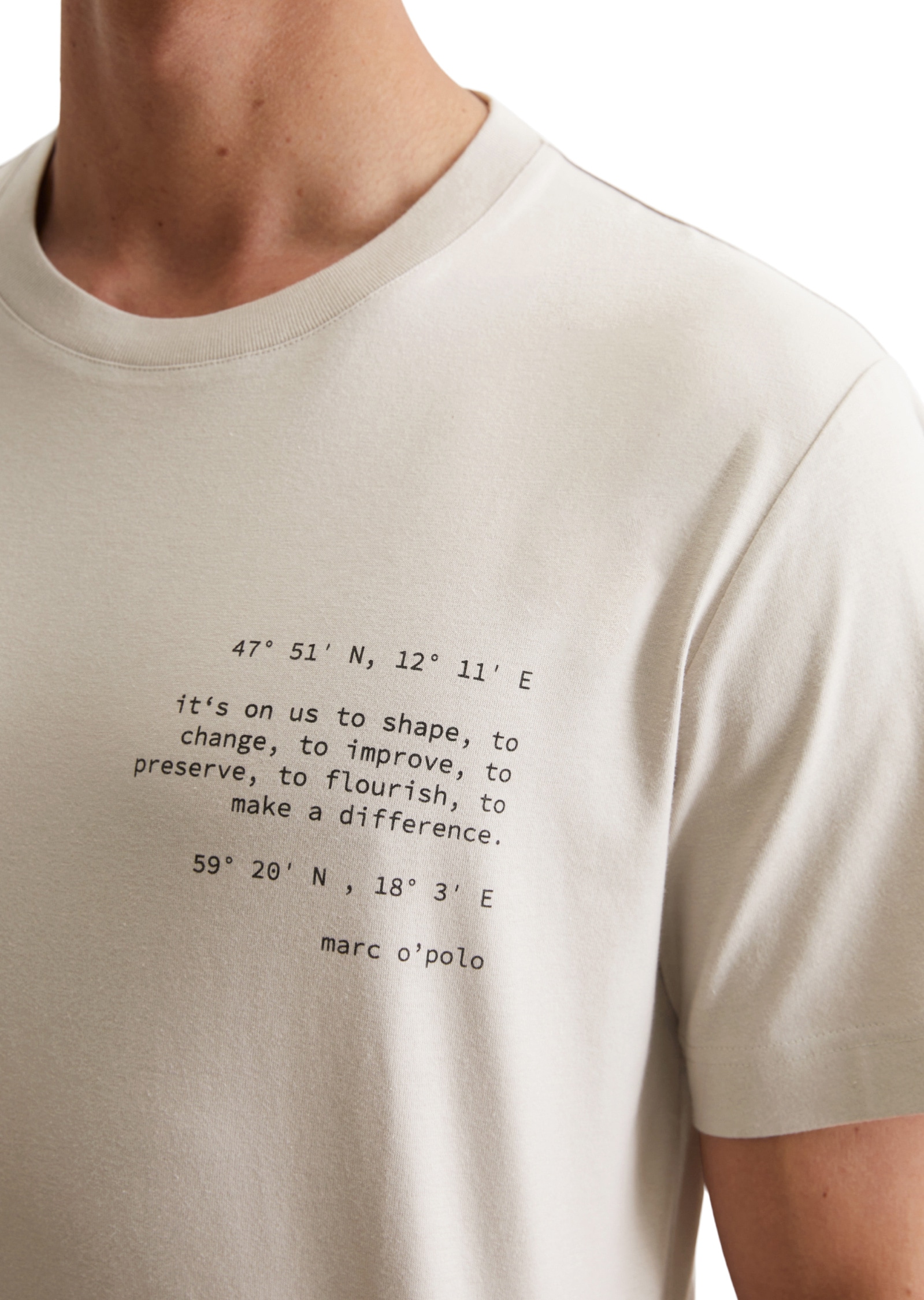 Marc O'Polo T-Shirt »aus reiner Bio-Baumwolle«