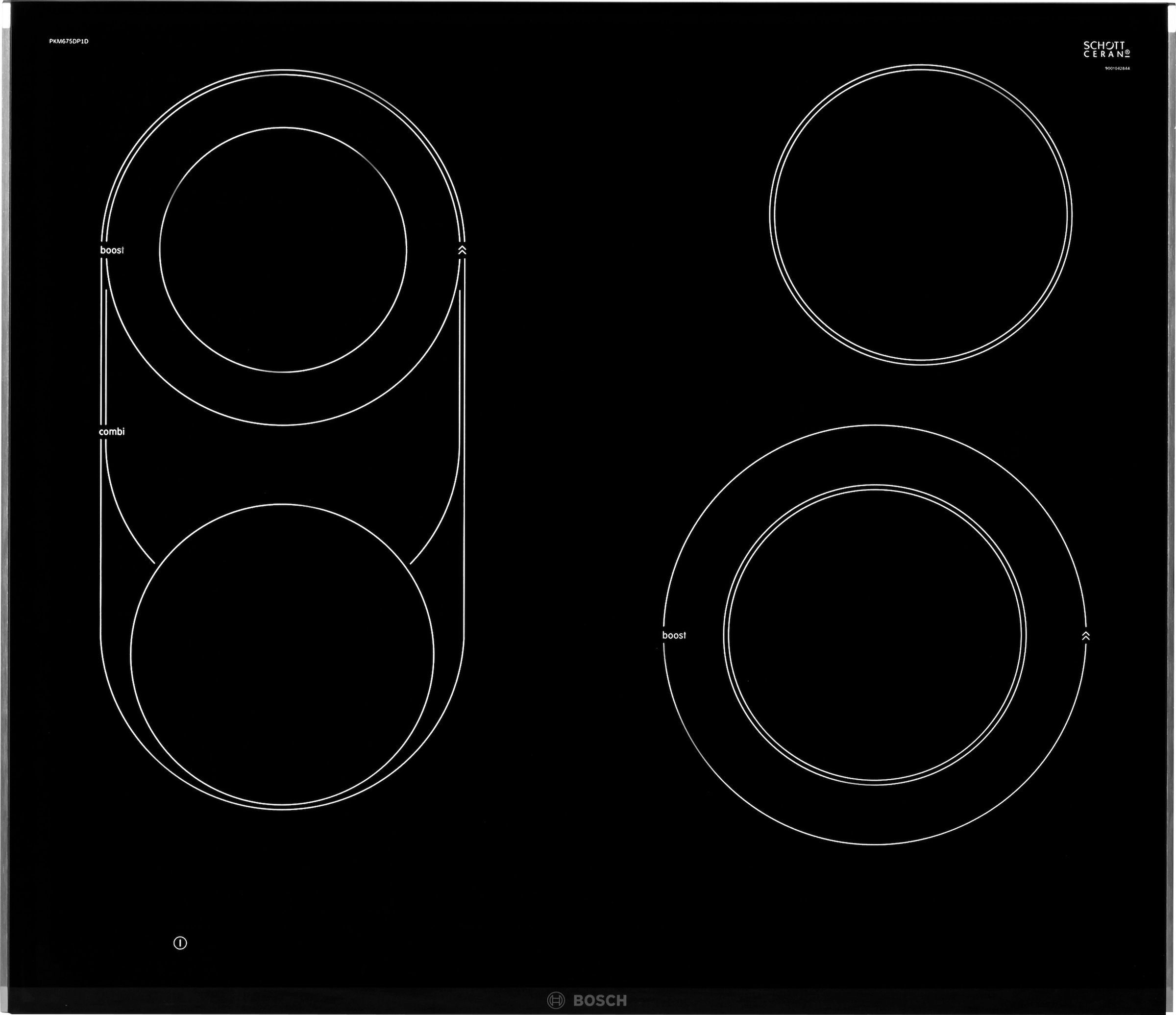 BOSCH Elektro-Kochfeld von SCHOTT CERAN®, PKM675DP1D, mit Powerboost-Funktion
