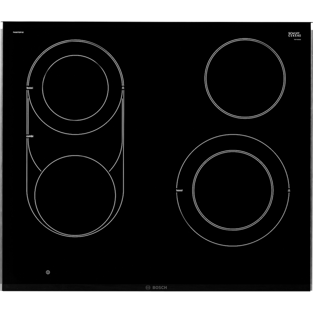 BOSCH Elektro-Kochfeld von SCHOTT CERAN®, PKM675DP1D