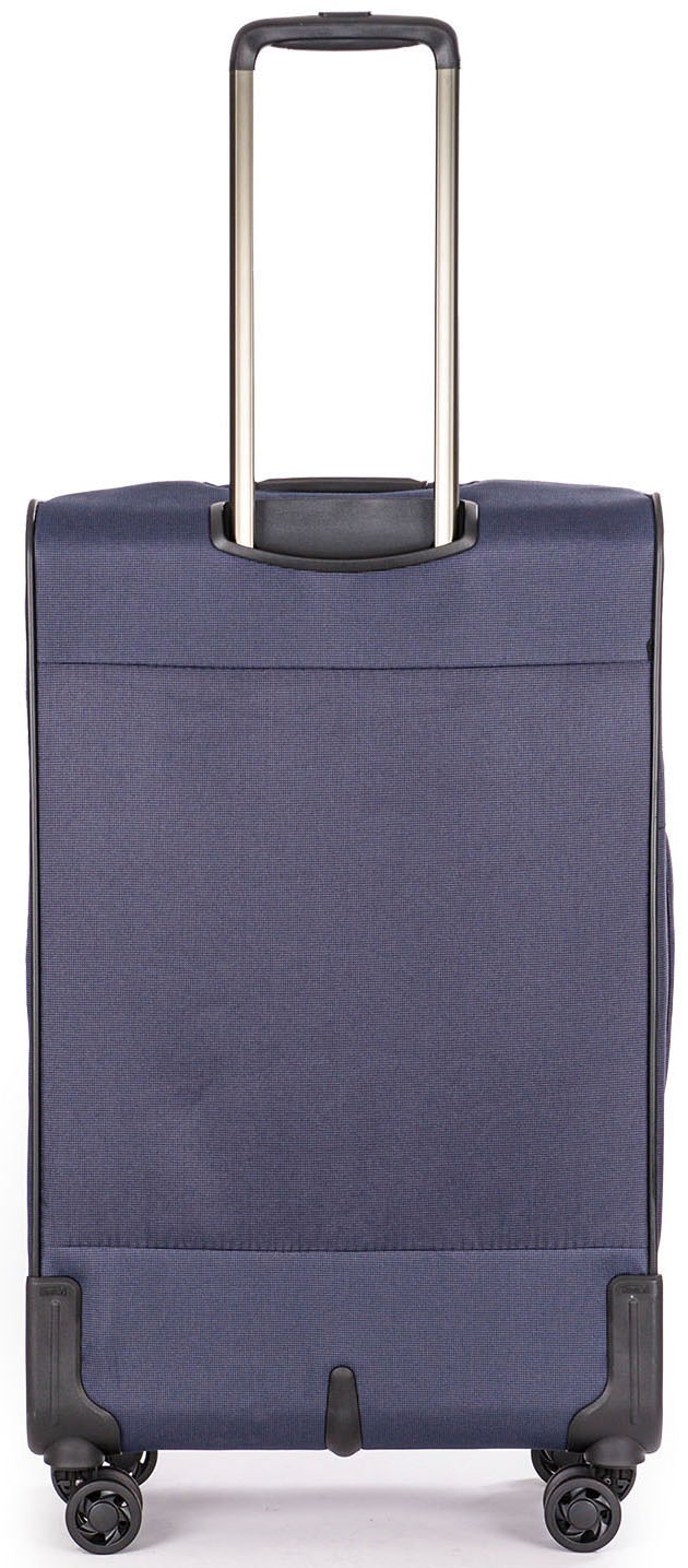 Stratic Weichgepäck-Trolley »Bendigo Light + M, navy«, 4 Rollen, Reisekoffer großer Koffer Aufgabegepäck TSA-Zahlenschloss