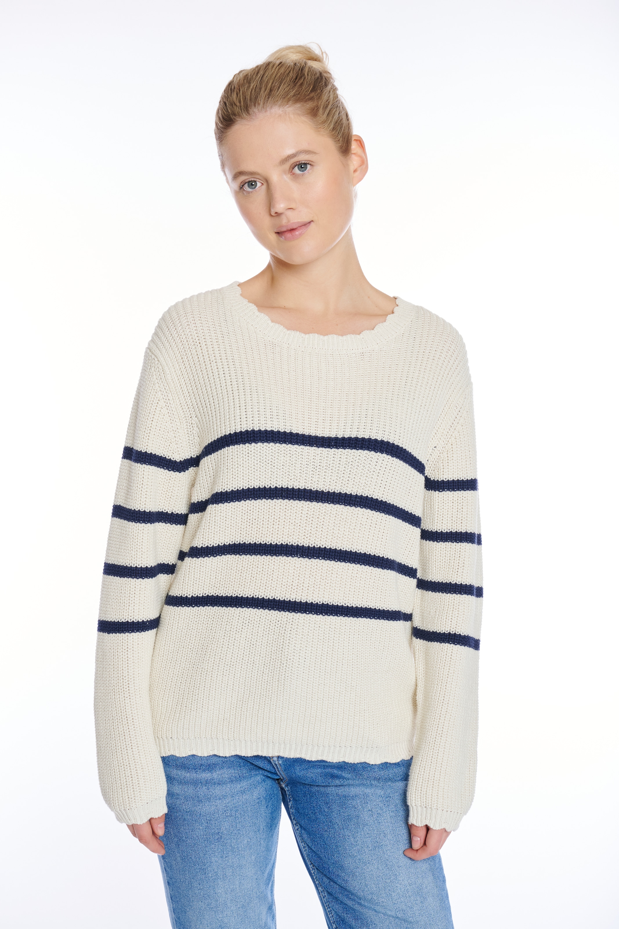 HaILY’S Strickpullover "LS C SK Vi44olet" günstig online kaufen