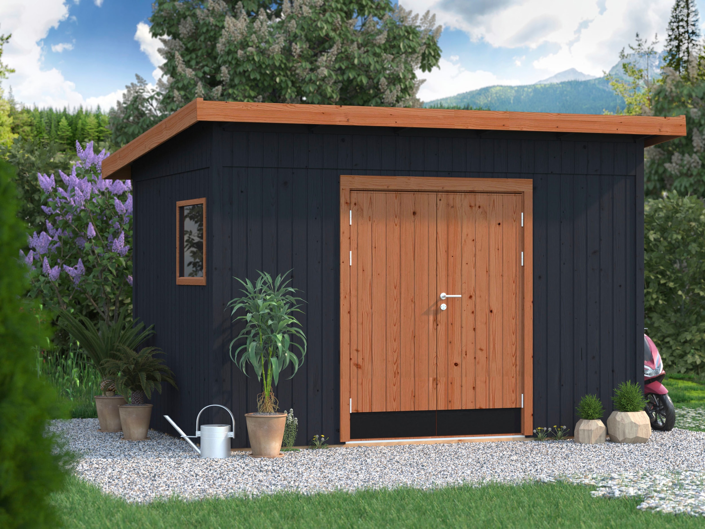Palmako Gerätehaus »Stig 8,2 m²«, BxTxH: 348x239x250 cm, witterungsbeständig