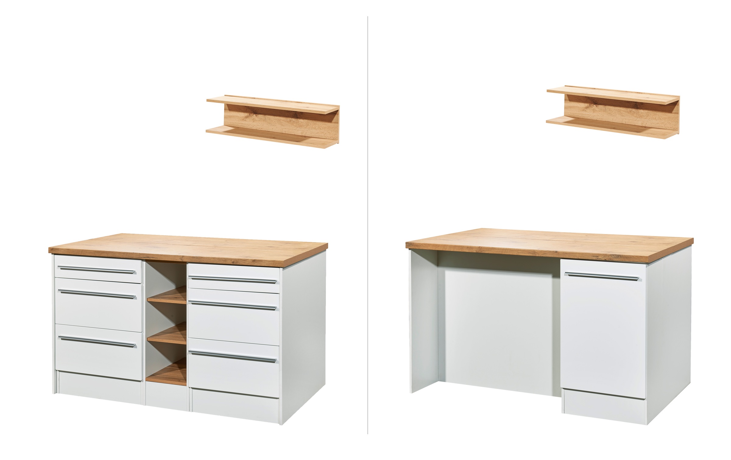 RESPEKTA Küchenzeile und Kücheninsel »Gabriel«, Breite 290/150 cm mit Soft-Close