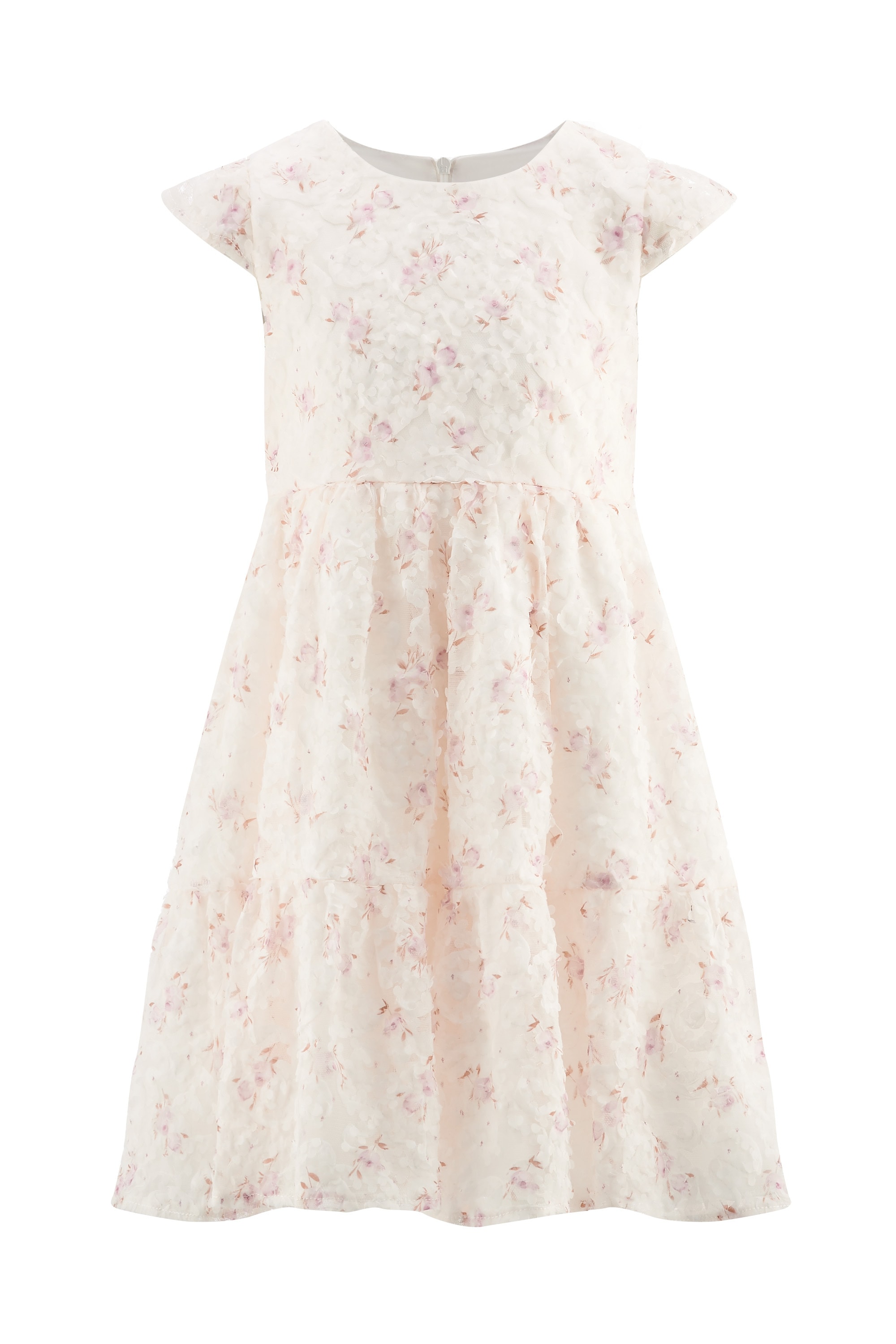 Sommerkleid HAPPY GIRLS "Mädchenkleid", Mädchen, Gr. 128, EURO-Größen, lila, Stoff, 100% Polyester, normal, Kleider Sommerkleid